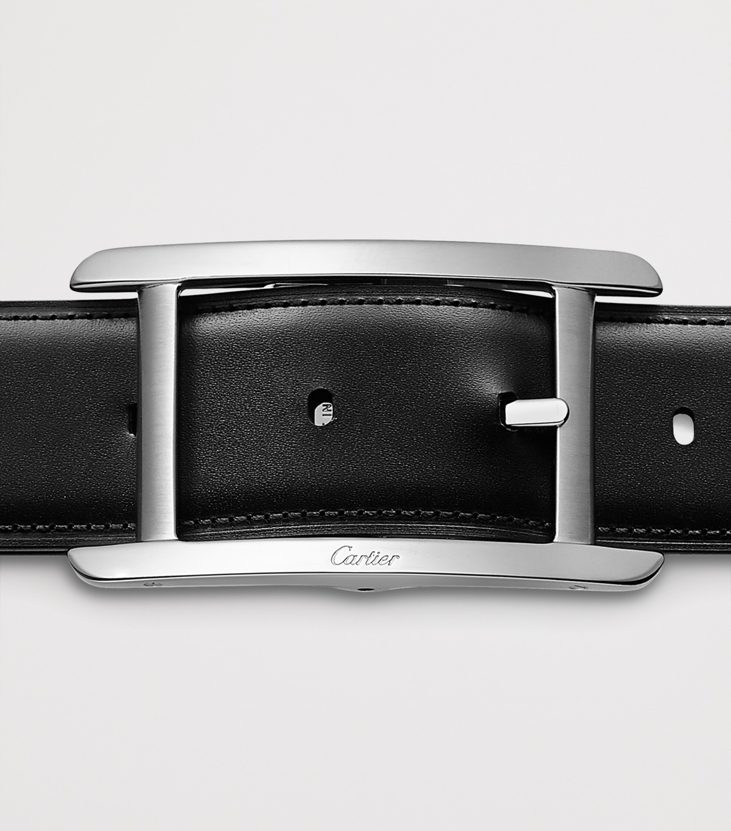 Cartier Leather Reversible Tank de Cartier Belt Black Image 5