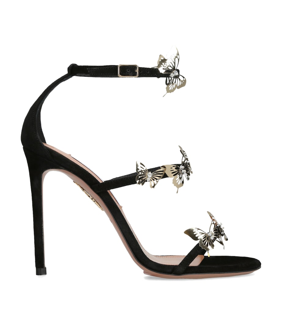 Leather Papillon Sauvage Sandals 105 BLACK Image 1
