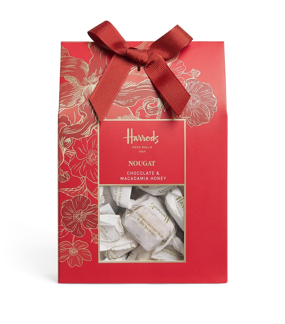 Harrods Chocolate and Macadamia Honey Nougat Box (160g) Image 1
