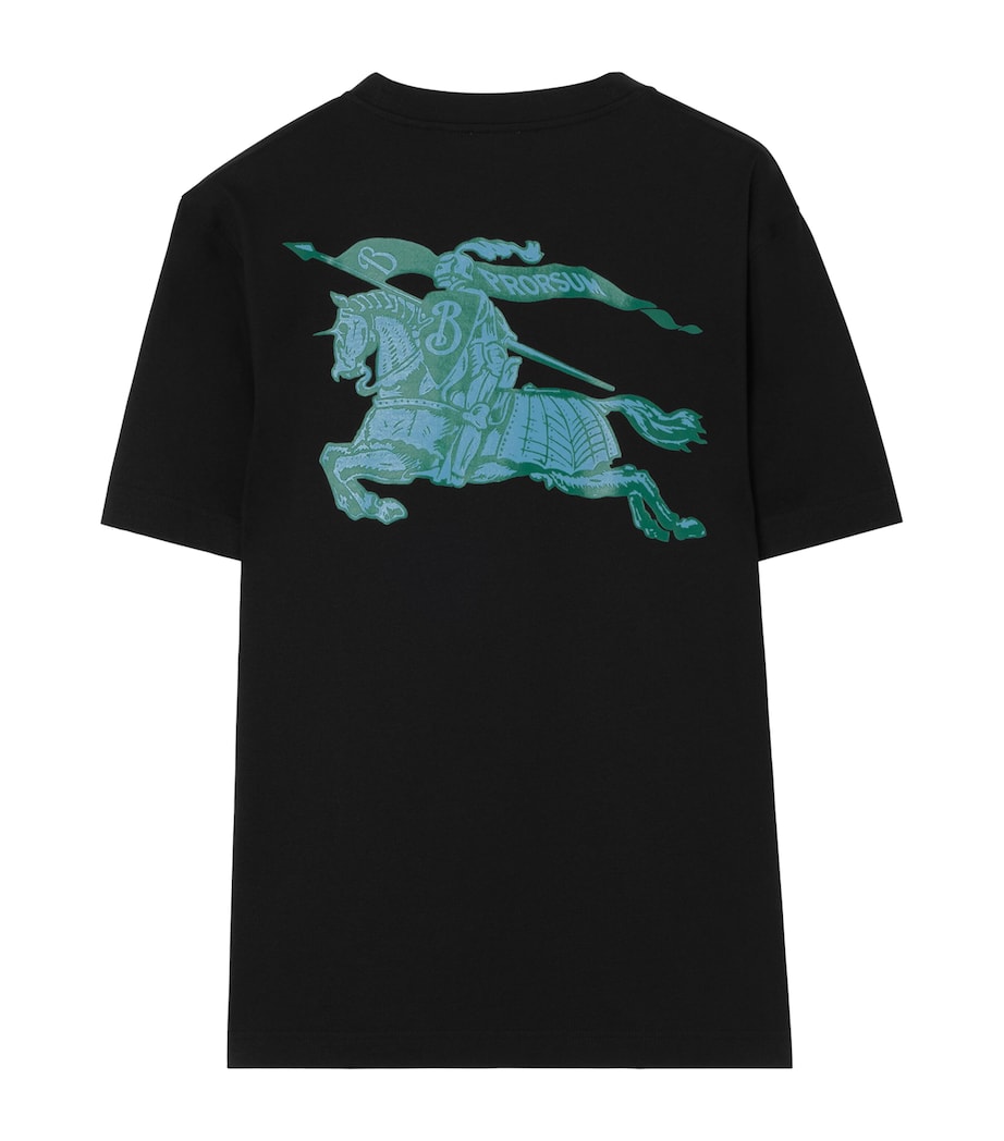 Burberry Mens Cotton Logo EKD T-Shirt Black Image 4