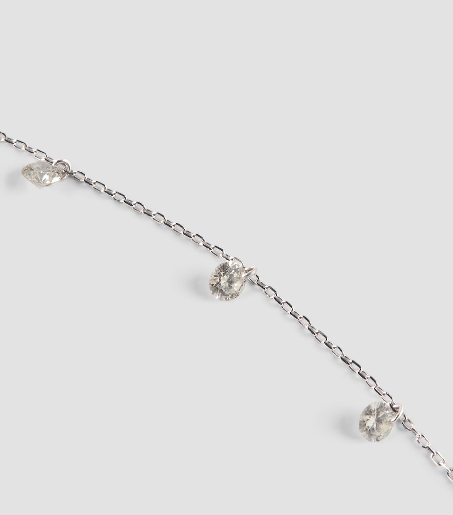 White Gold and Diamond 7-Stone Danaé Necklace WHITE GOLD Image 5