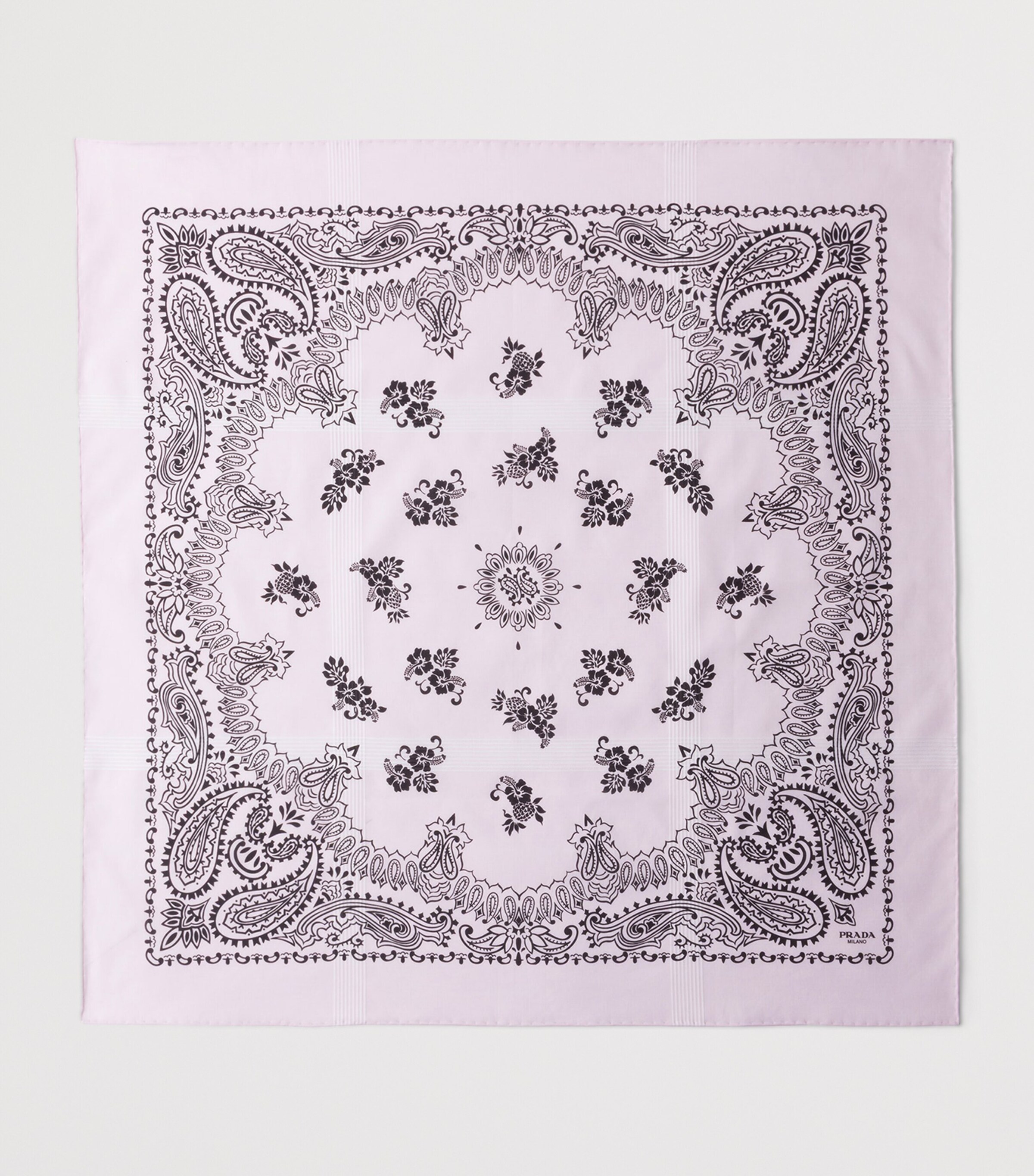 Prada Silk Paisley Scarf Pink Image 2