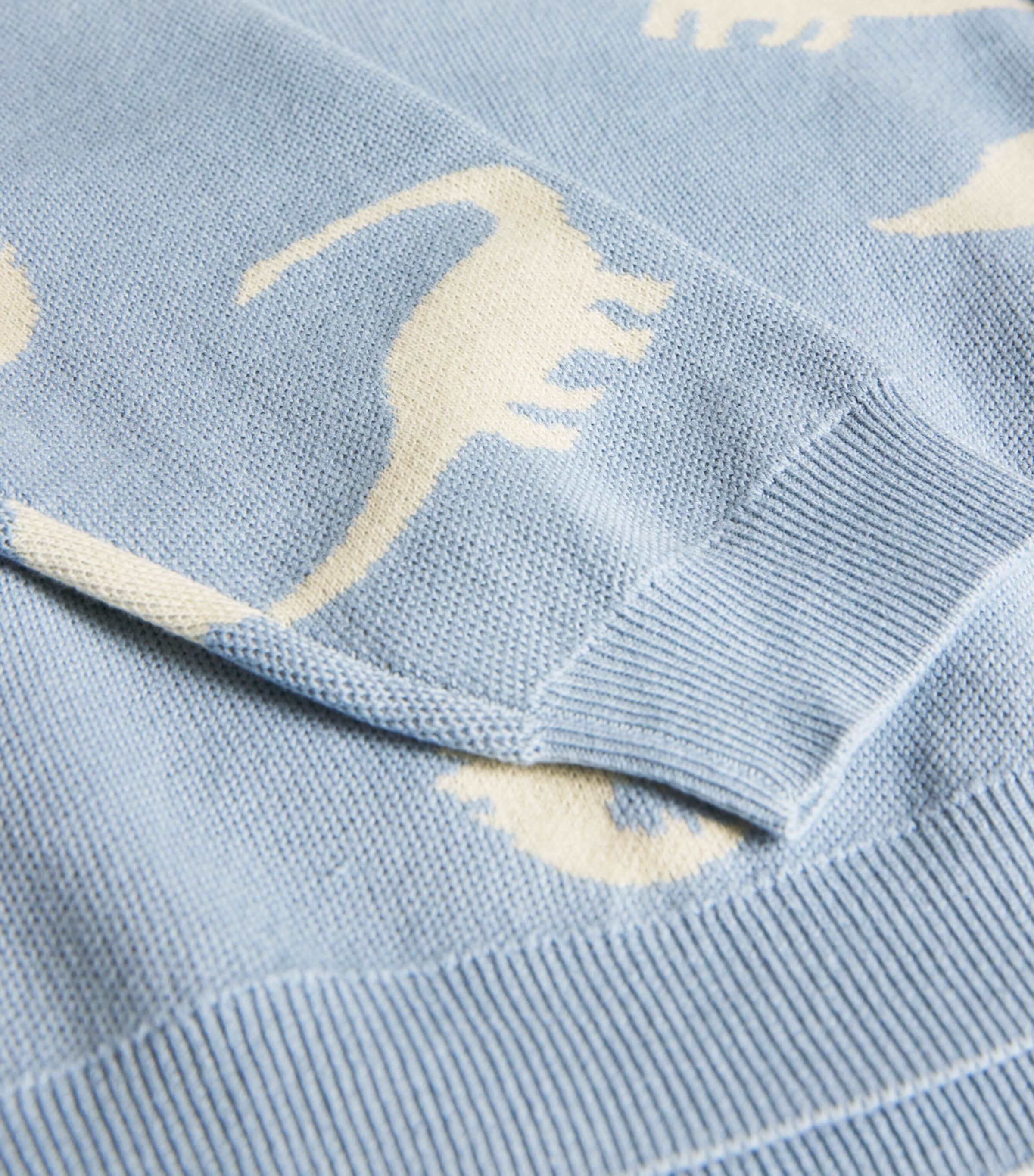 KONGES SLOJD Dinosaur Print Sweater (5-10 Years) Mist Image 4