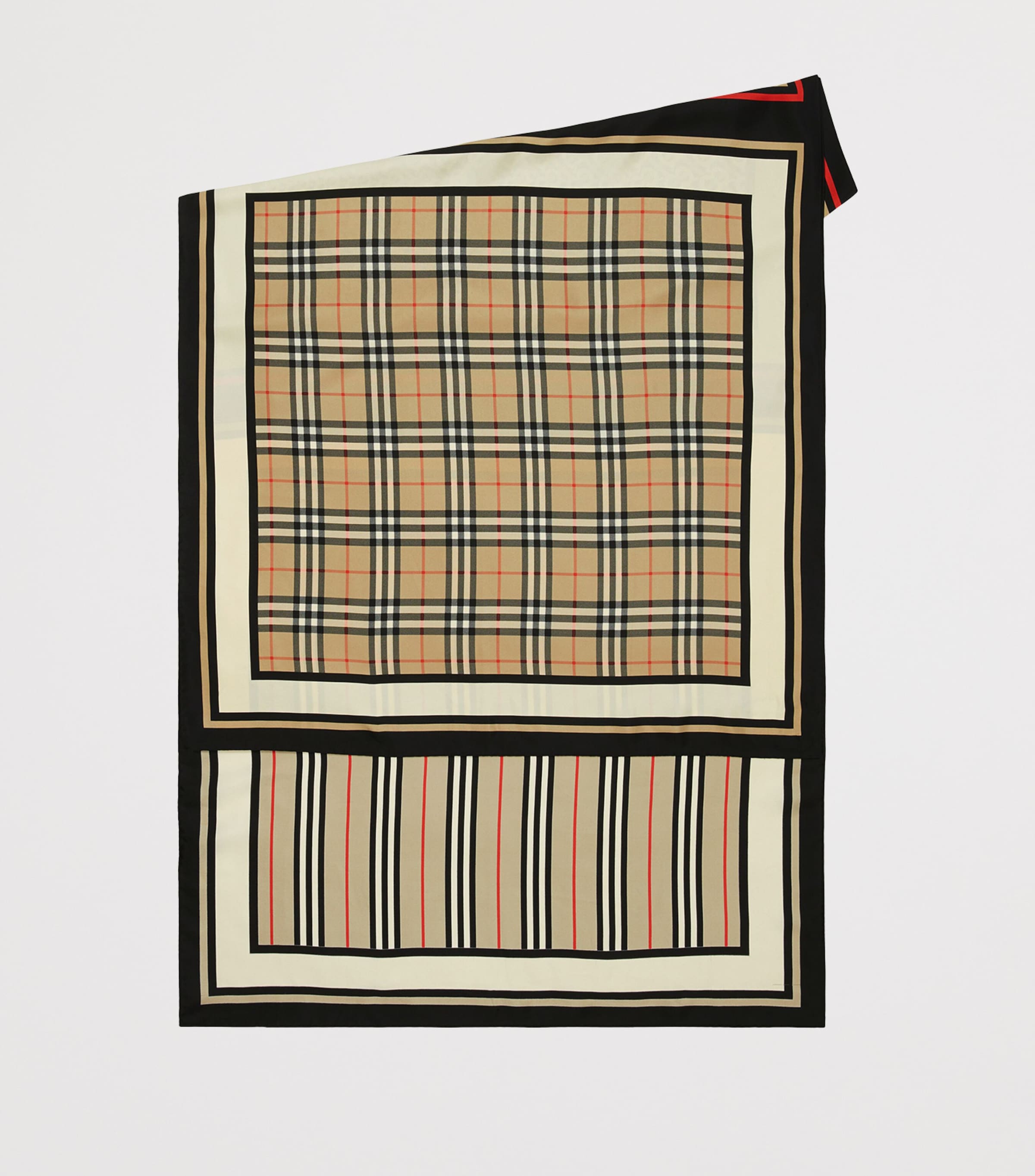 Silk Montage Scarf ARCHIVE BEIGE Image 2