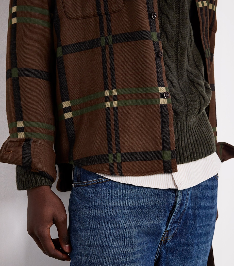 Wool-Cashmere Cable-Knit Rollneck Sweater GREEN Image 6