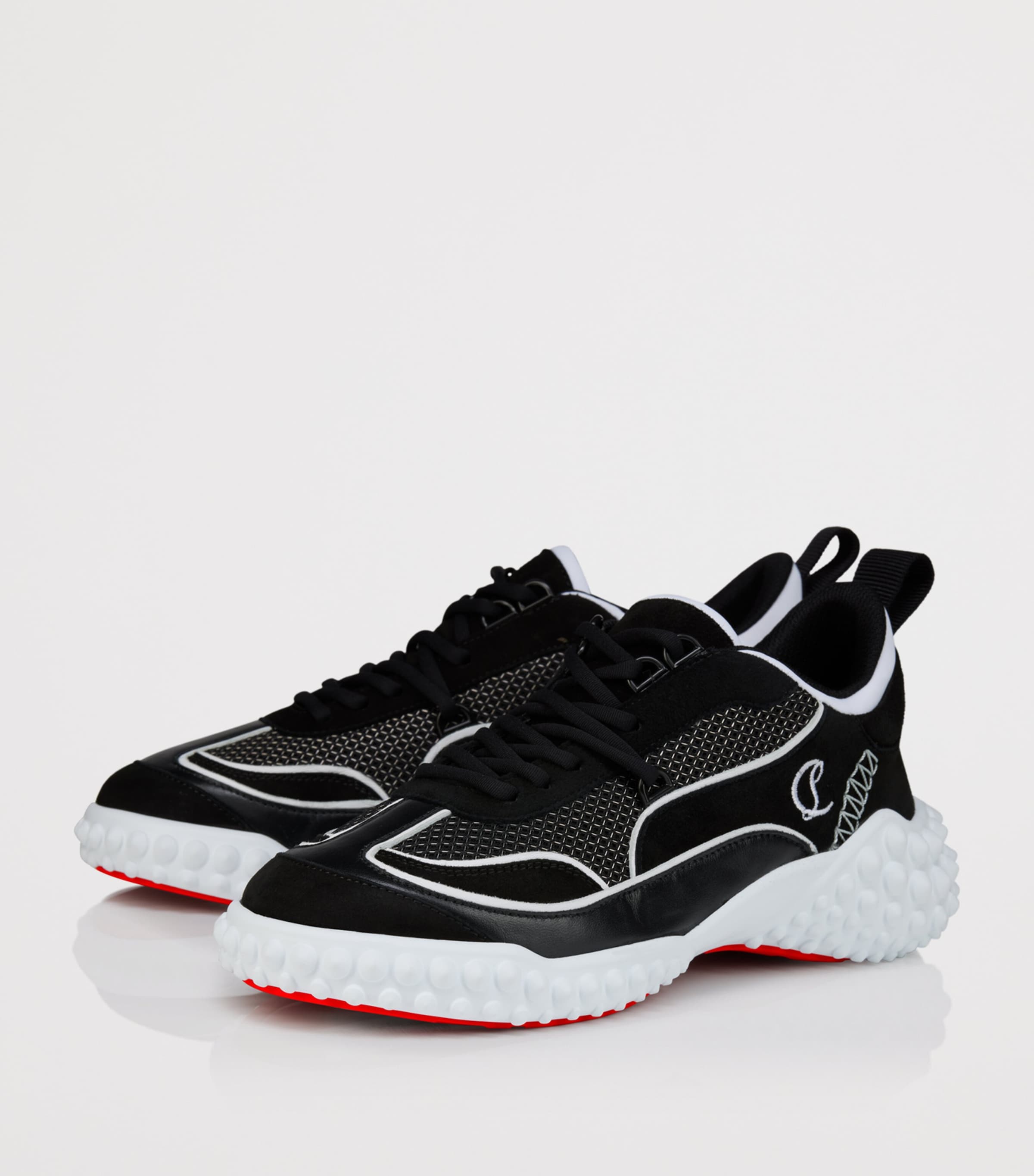Christian Louboutin Mara Embroidered Sneakers Image 3