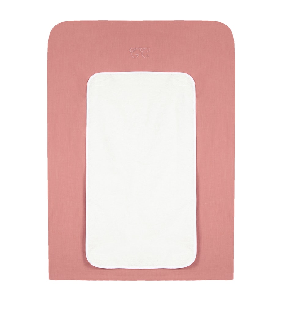 Tartine et Chocolat Cotton Changing Mat Cover Rose Image 1