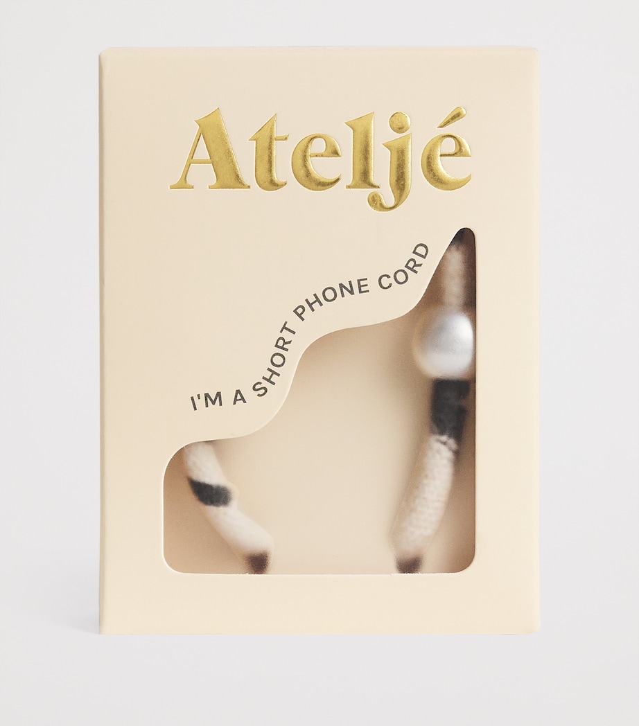 Short Posh Spice Phone Cord PINK Image 2