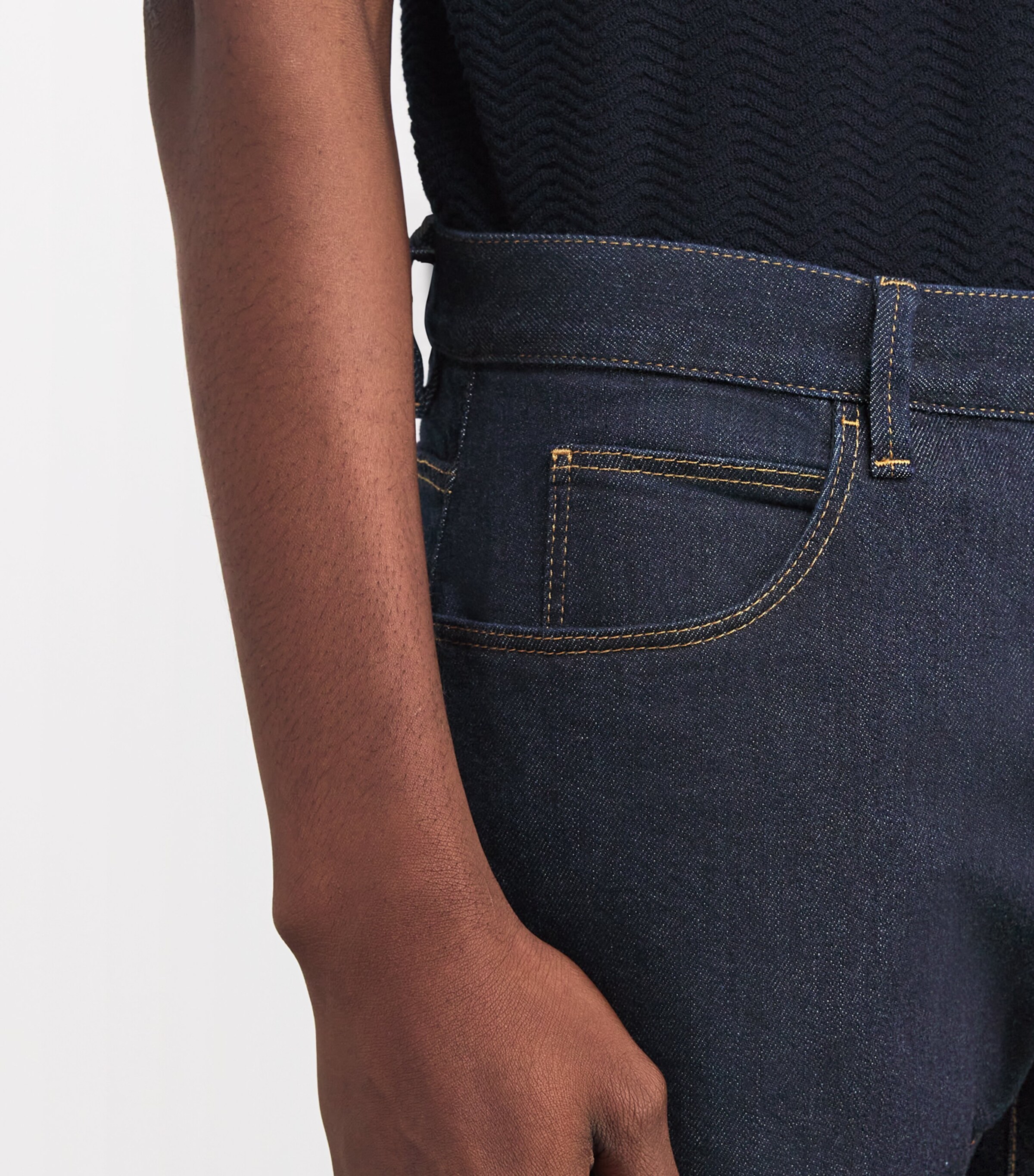 Stretch-Cotton Straight Jeans MB001 Image 6