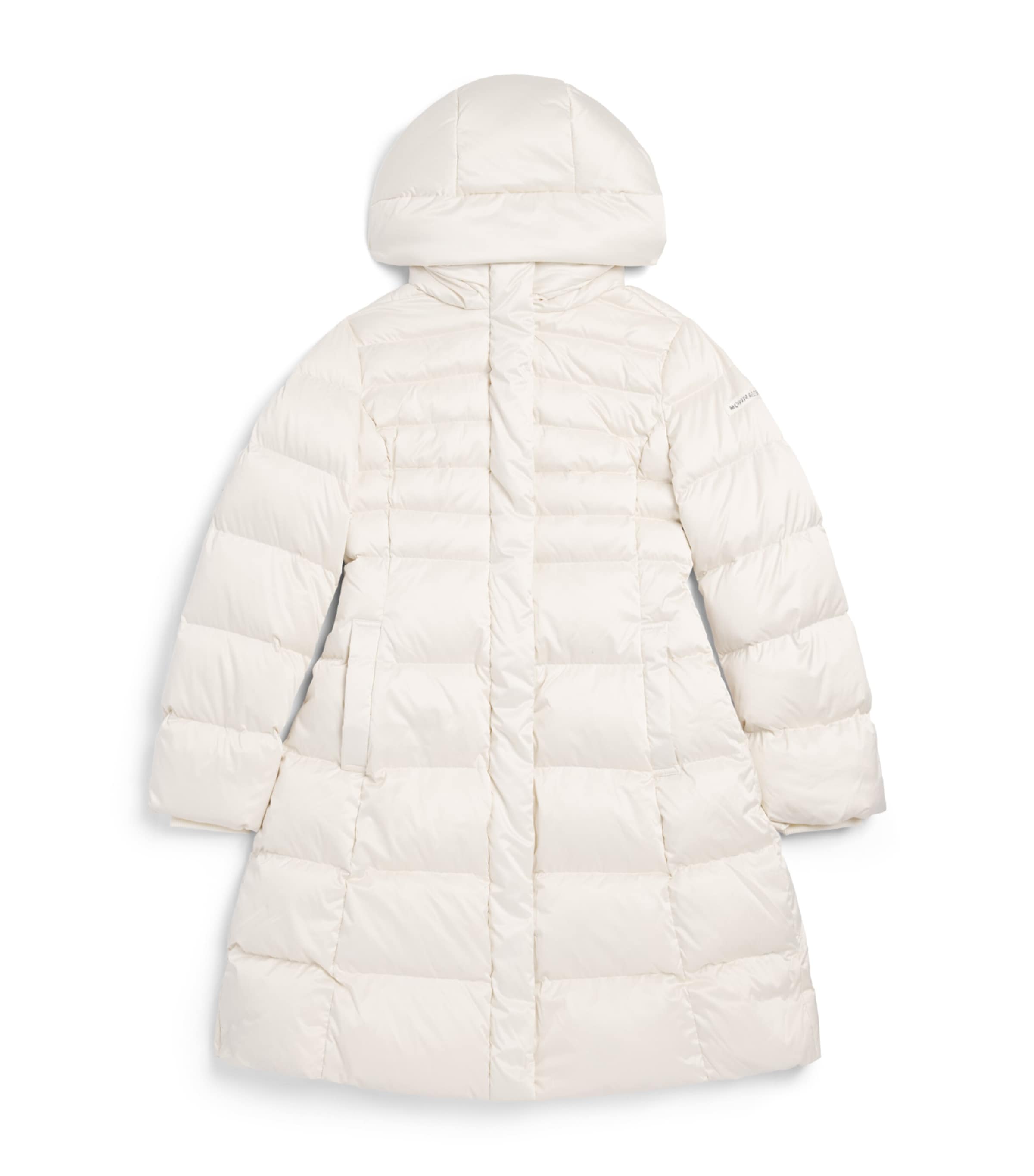 Monnalisa Quilted Down Puffer Jacket (7-12 Years) Gardenia Image 1