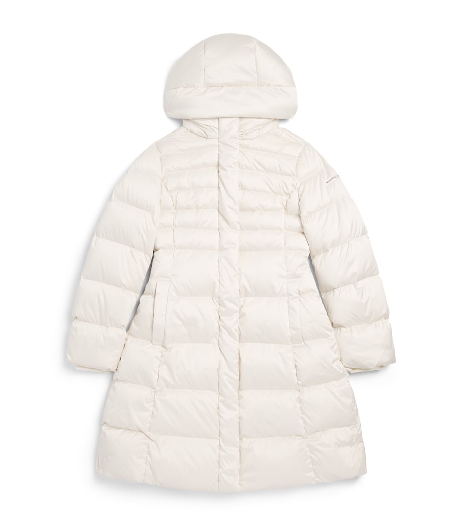 Monnalisa Quilted Down Puffer Jacket (7-12 Years) Gardenia Image 1
