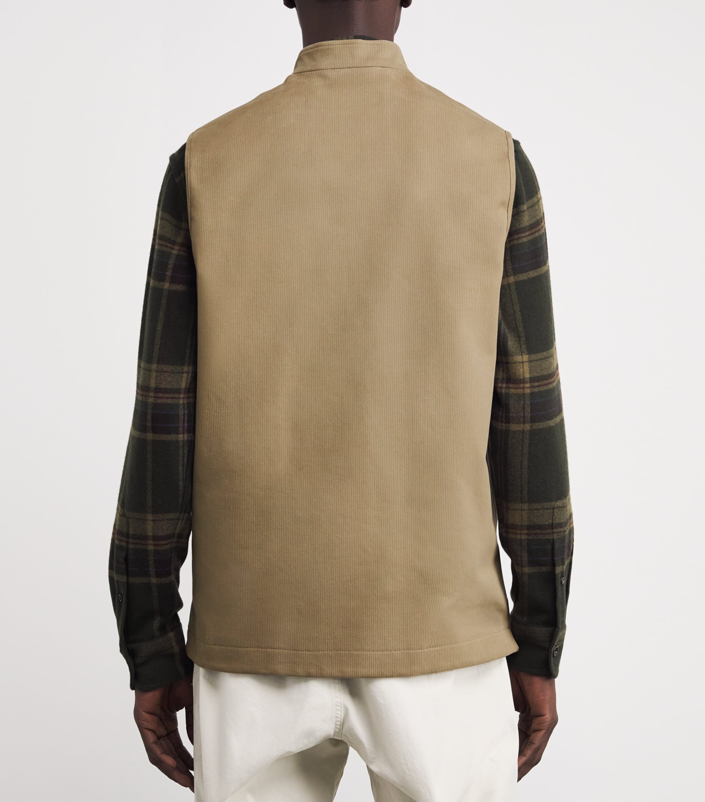 Cotton Orsett Gilet TAUPE Image 4