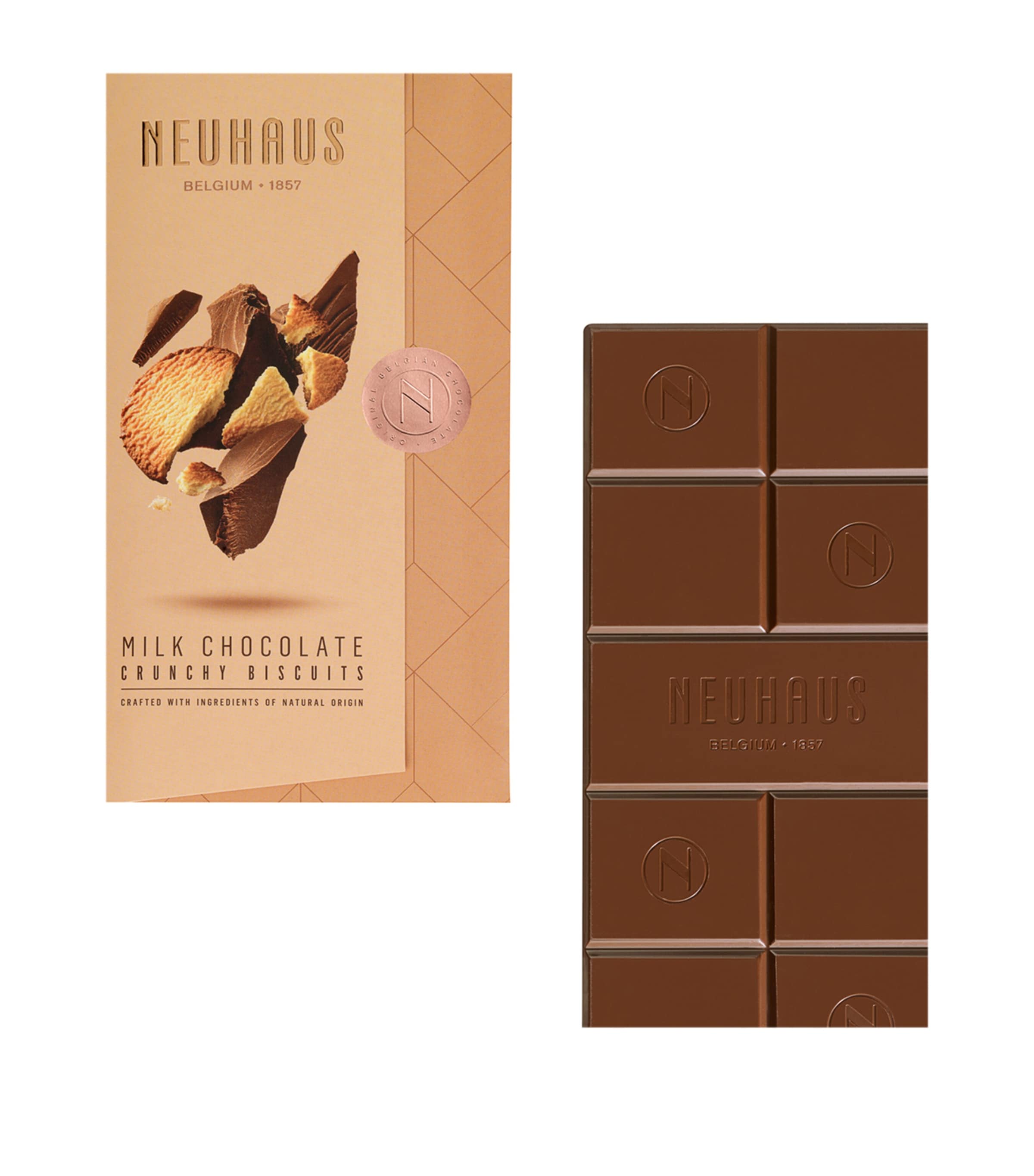 Crunchy Biscuits Milk Chocolate Bar (100g) NO COLOUR Image 3
