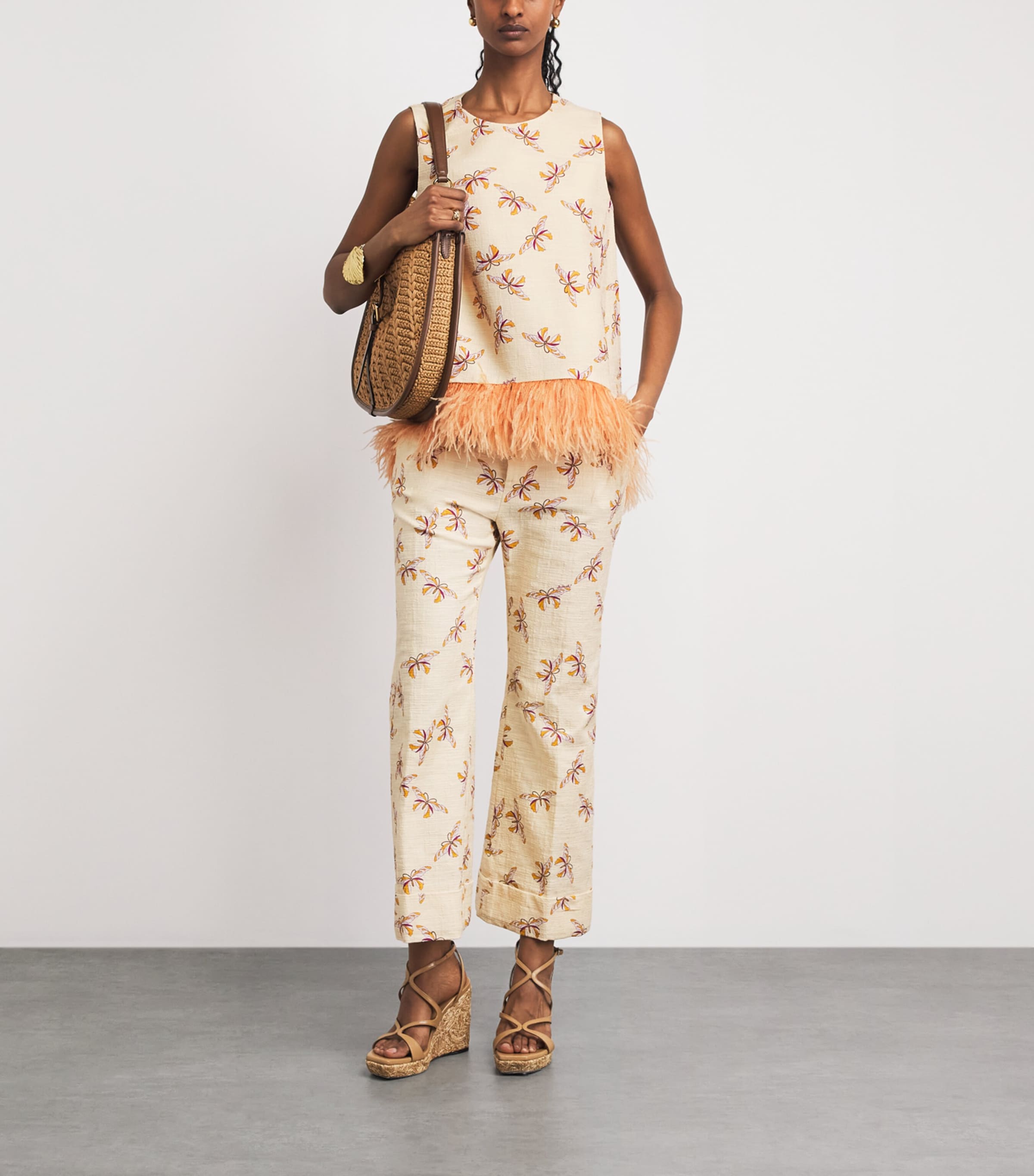 La Doublej Womens Farfalla Hendrix Flared Trousers Farfalla Image 2