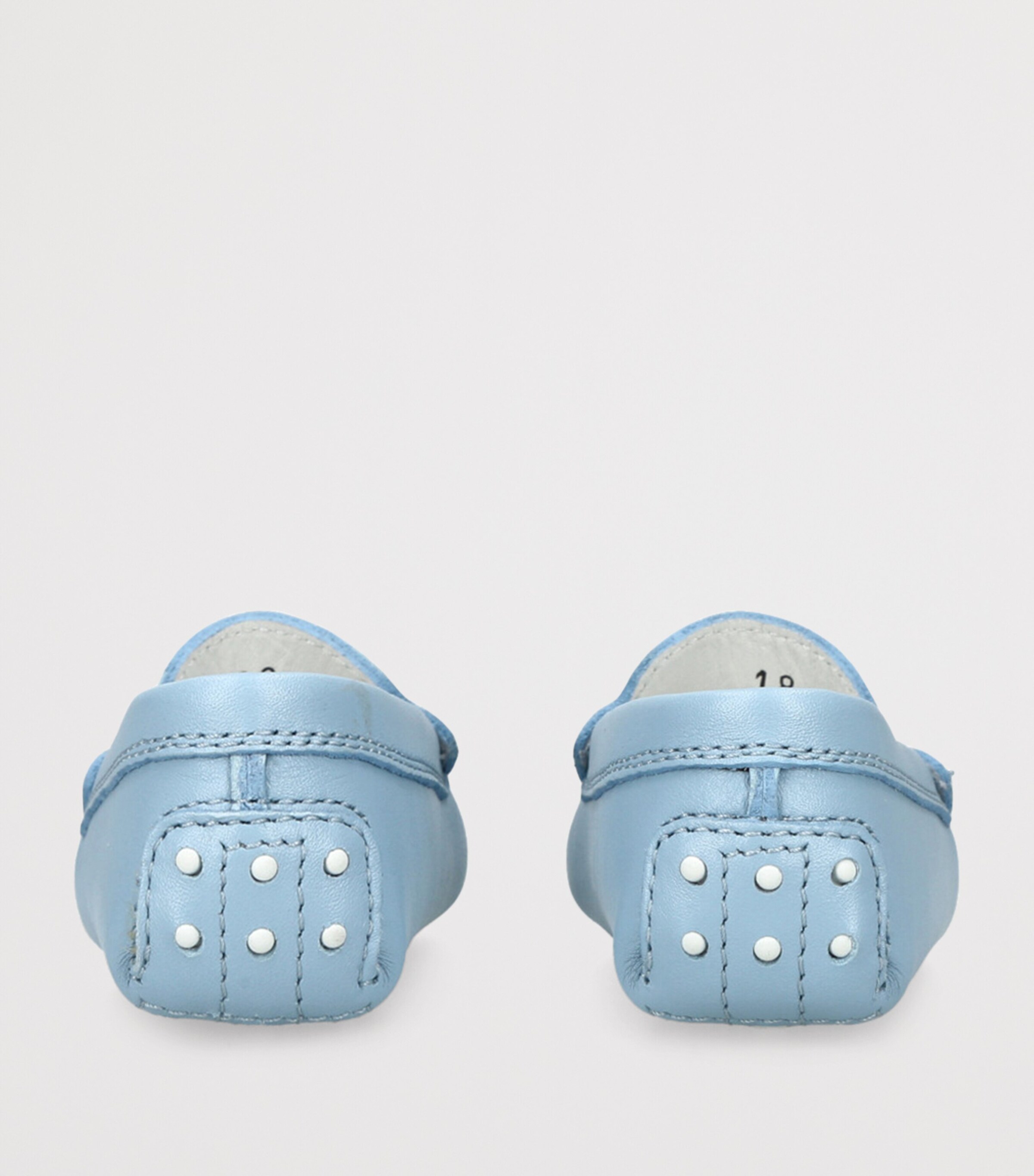 Leather Gommino Driving Shoes PALE BLUE Image 2