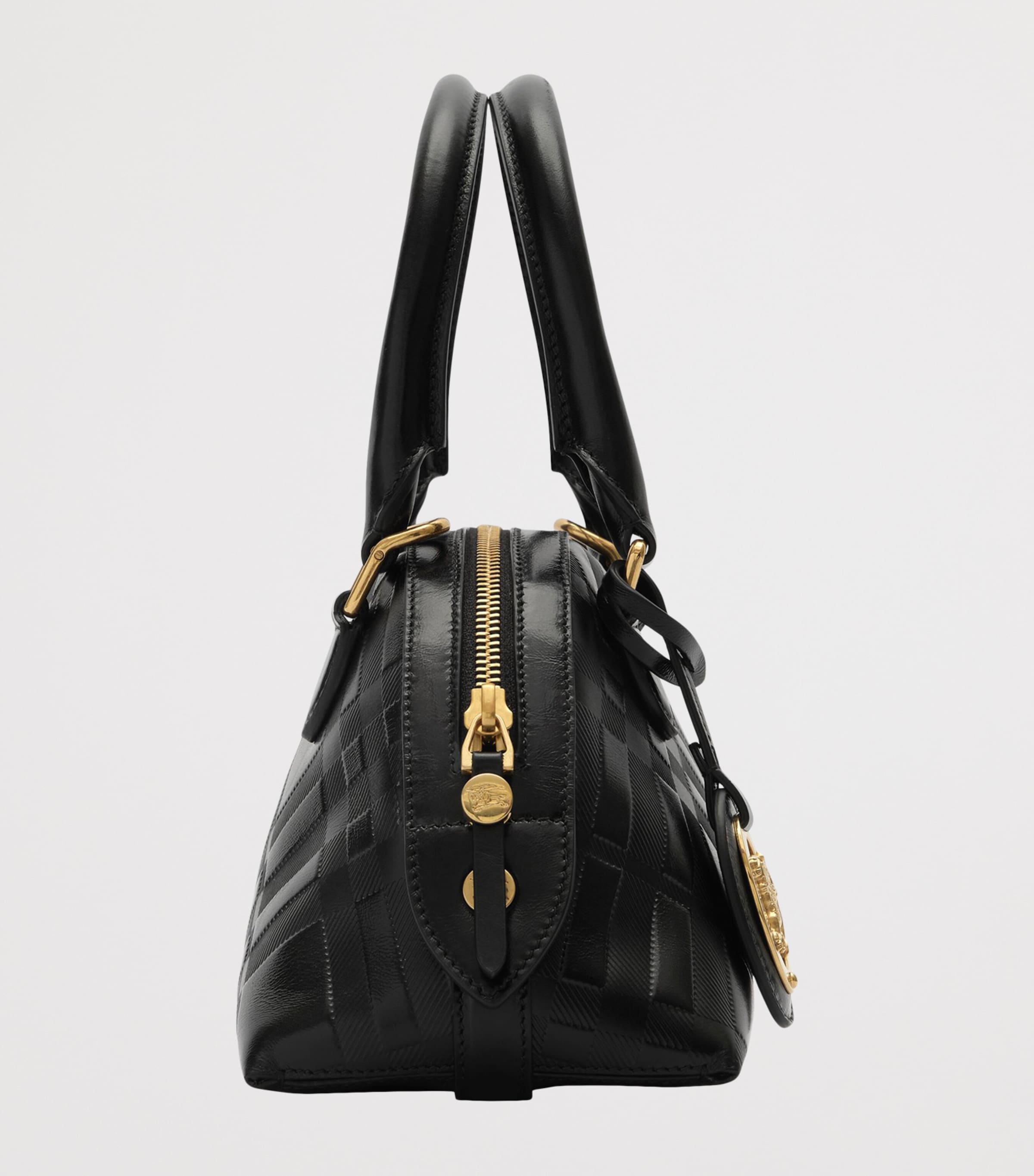 Burberry Mini Leather Primrose Top-Handle Bag Black Image 2