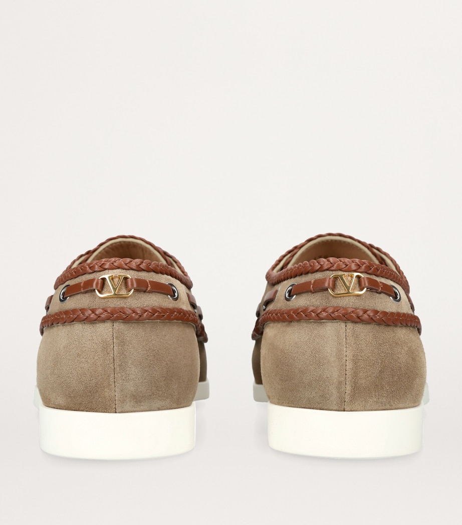Suede Palm Avenue Boat Shoes BROWN Image 2