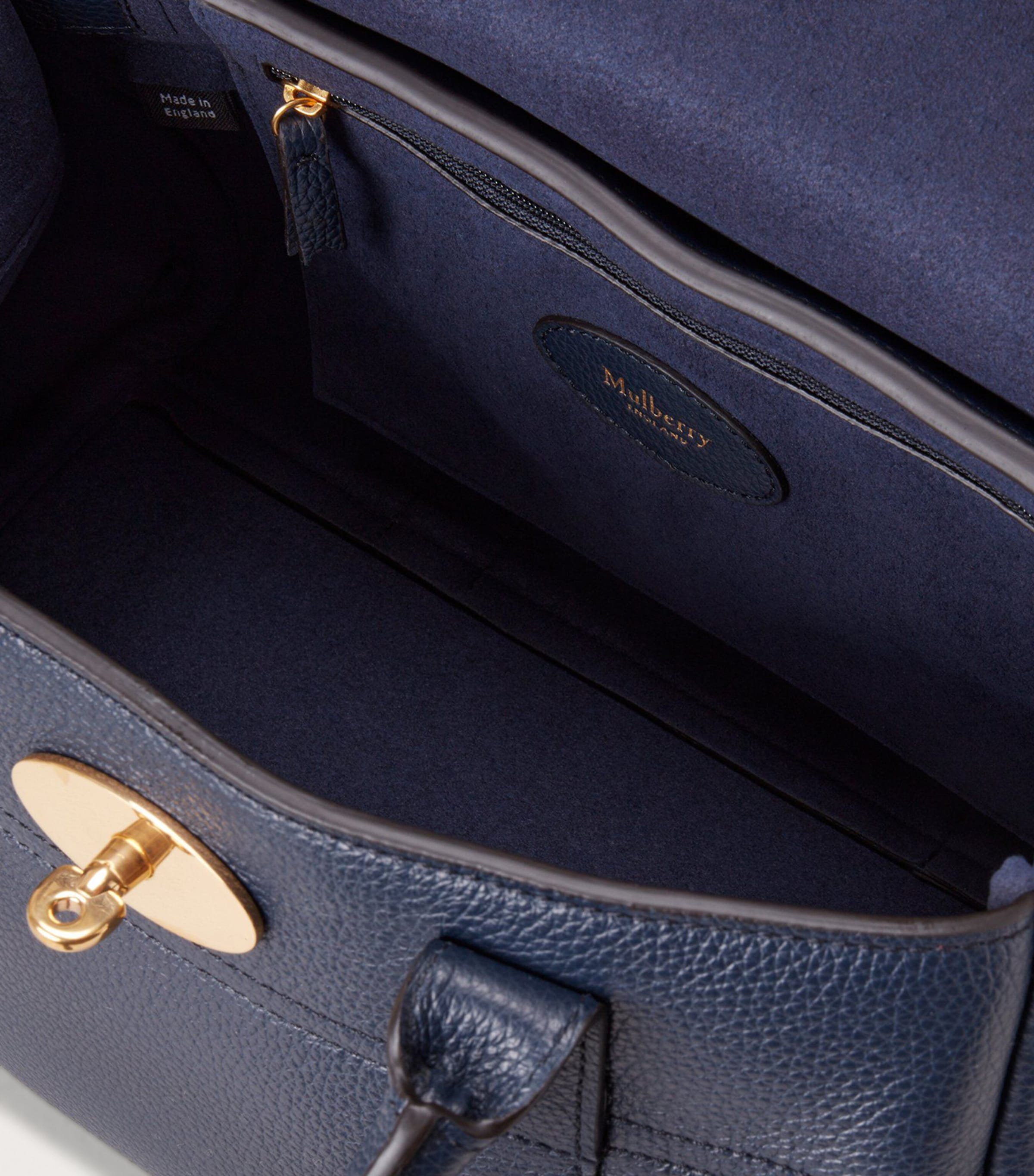 Mulberry Small Leather Bayswater Satchel Bag Night Sky Image 6