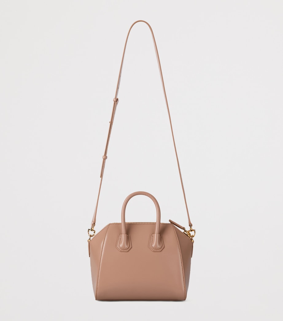 Mini Leather Antigona Top-Handle Bag BLUSH PINK Image 4