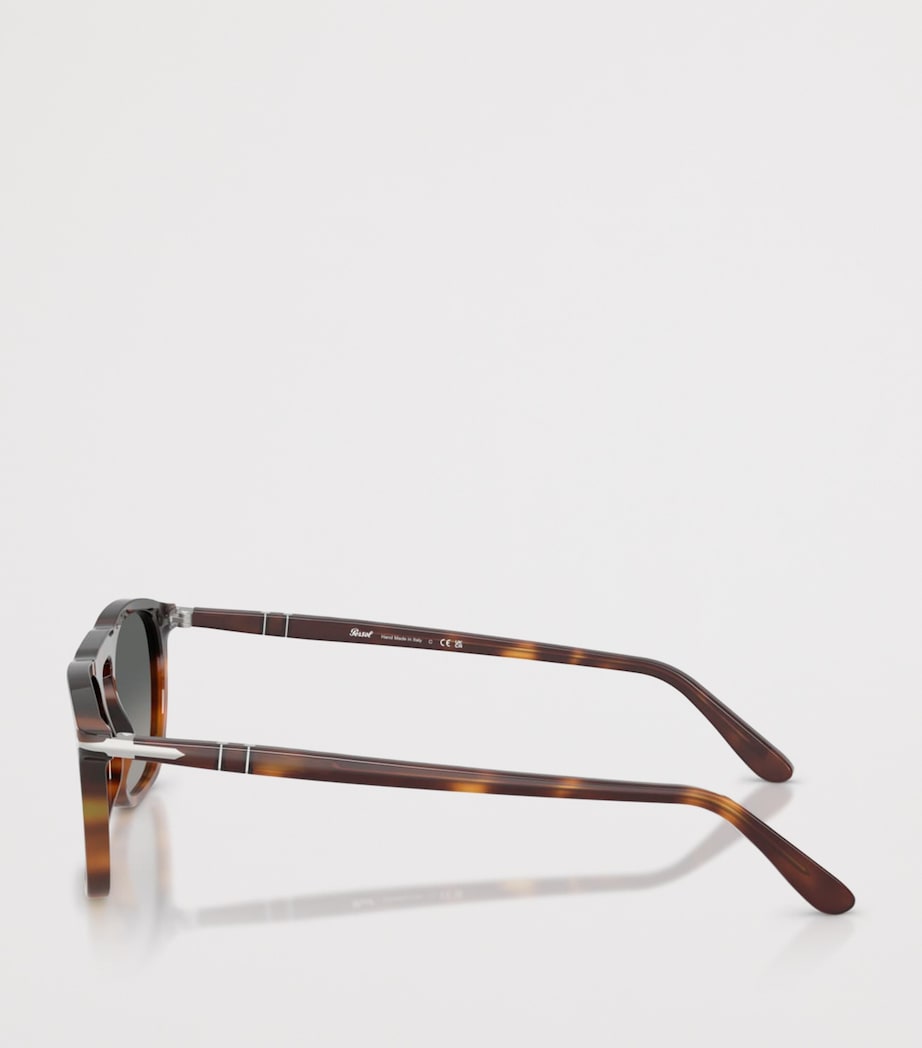Persol Tortoiseshell Gae Square Sunglasses Gold Image 3