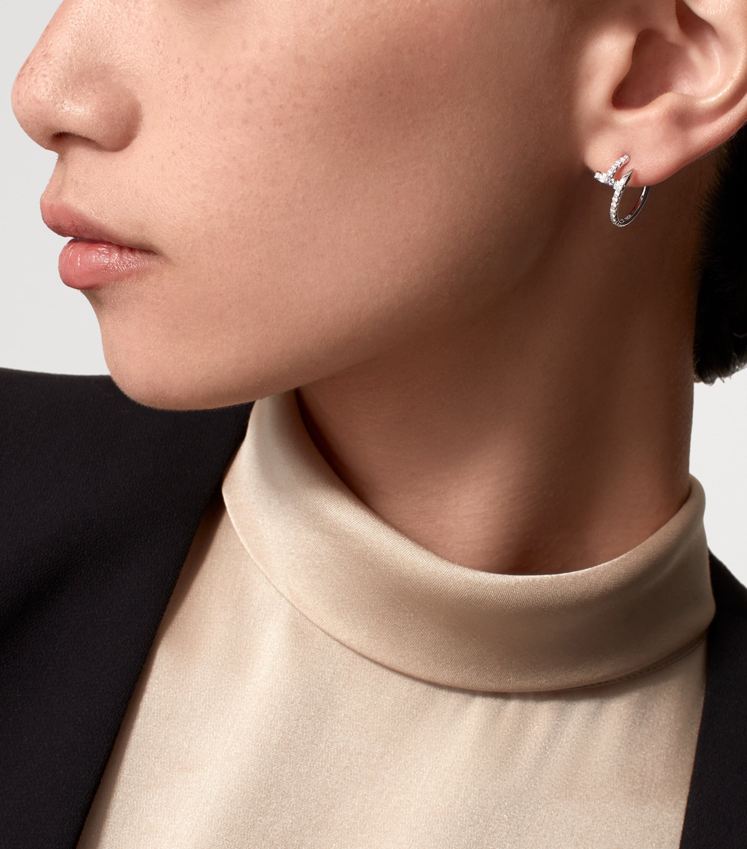 Cartier White Gold and Diamond Juste un Clou Earrings White Gold Image 2