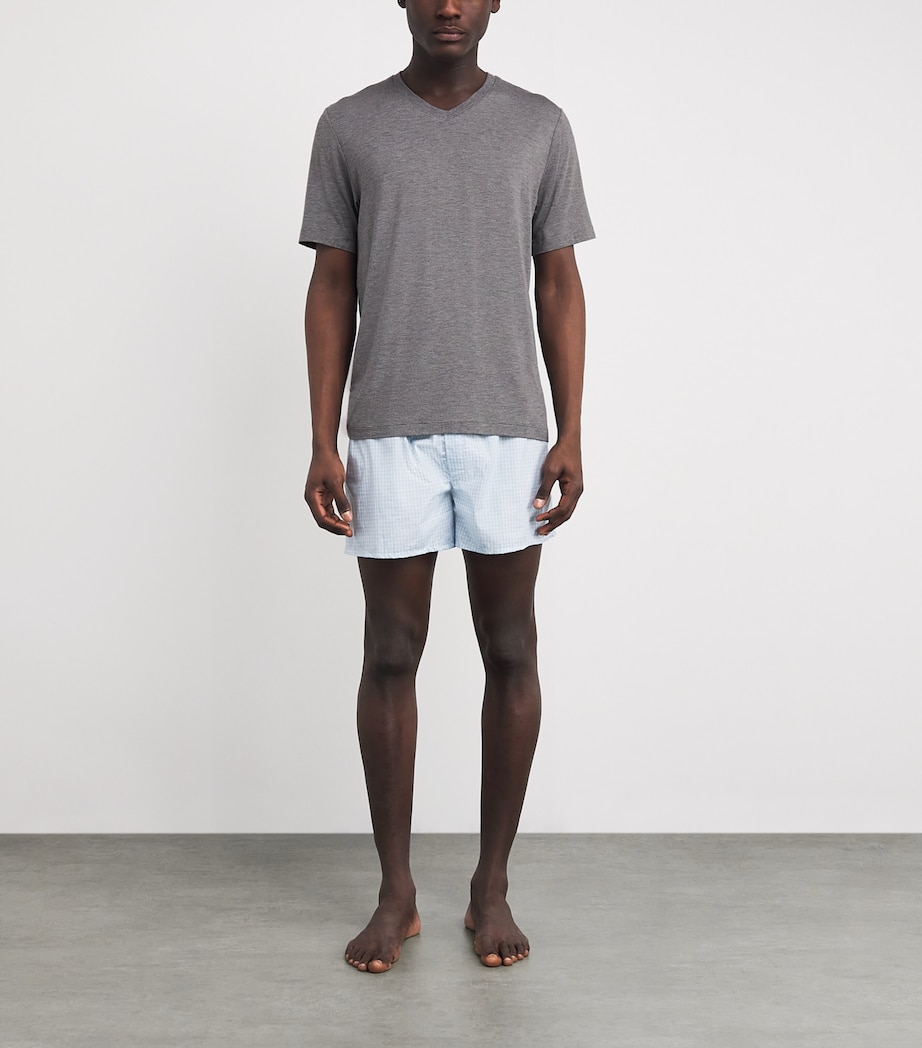 V-Neck Casuals T-Shirt 1945 STONE MELANGE Image 2