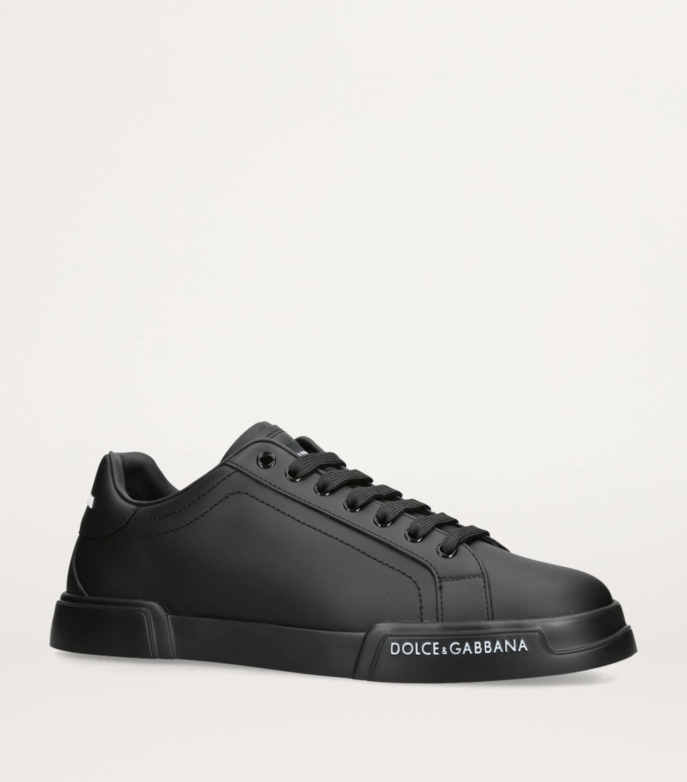 Dolce & Gabbana Leather Portofino Sneakers | Harrods US