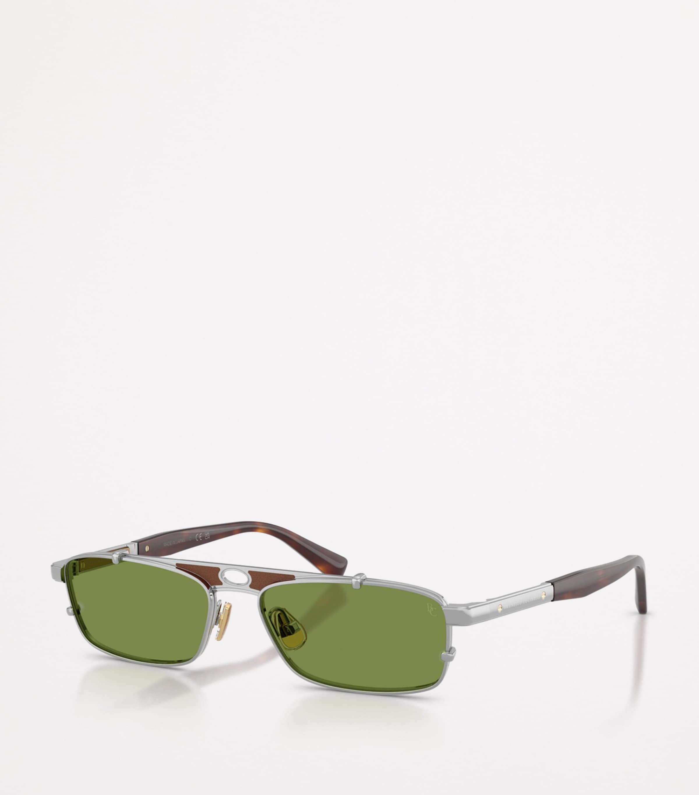 Titanium Rectangular Paloma Sunglasses 500152 Image 2