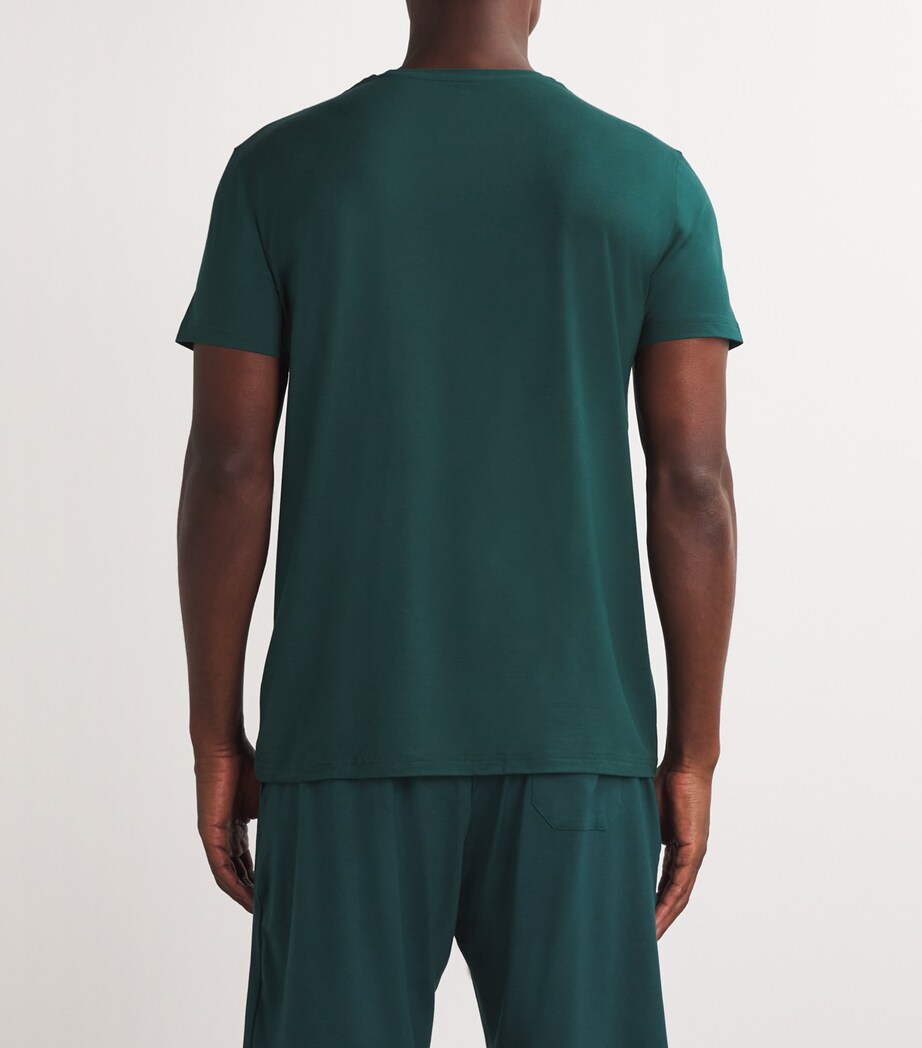 Derek Rose Mens Basel T-Shirt Green Image 4