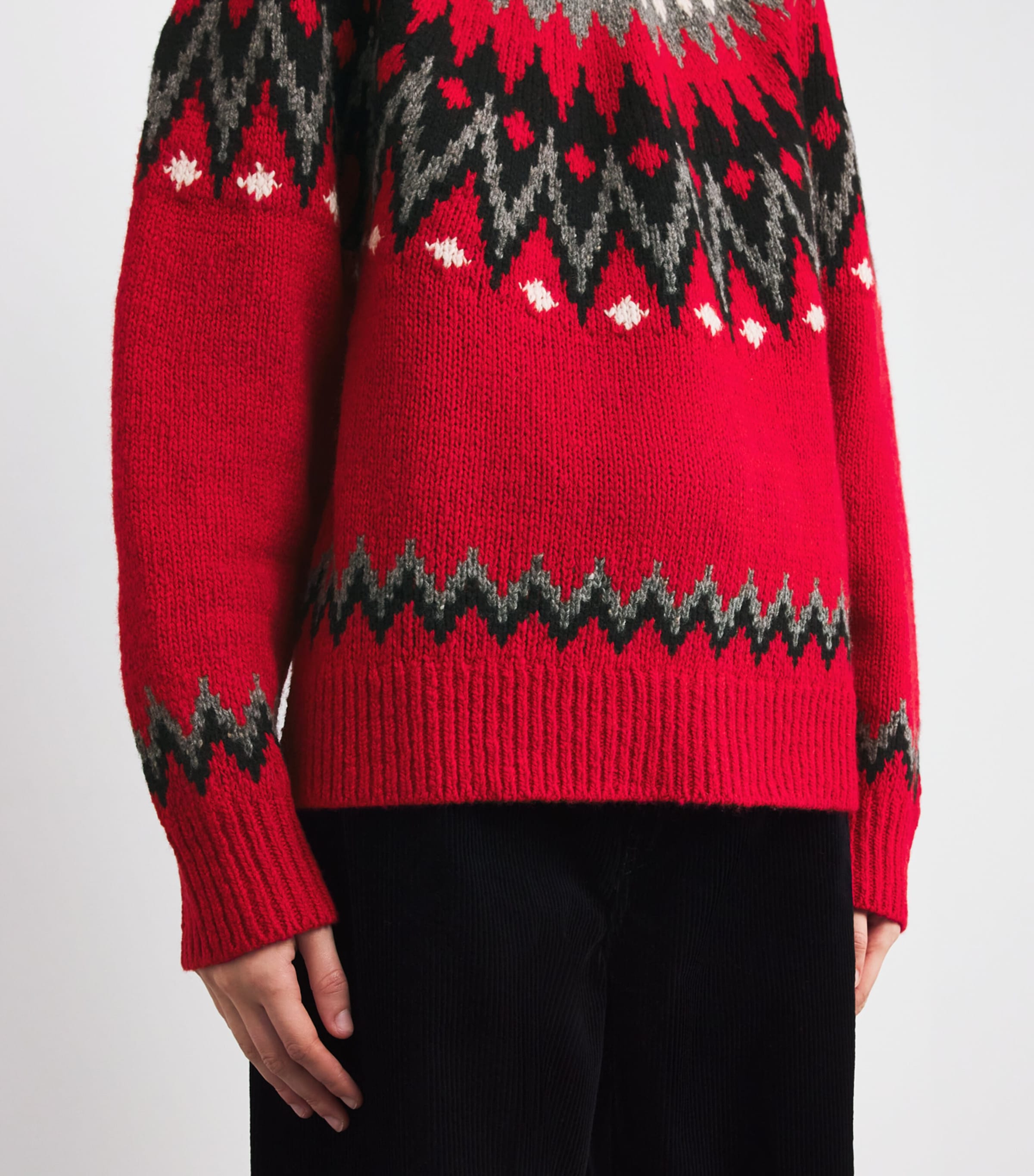 Wool-Blend Fair Isle Sweater FIRESIDE RED MULTI Image 6