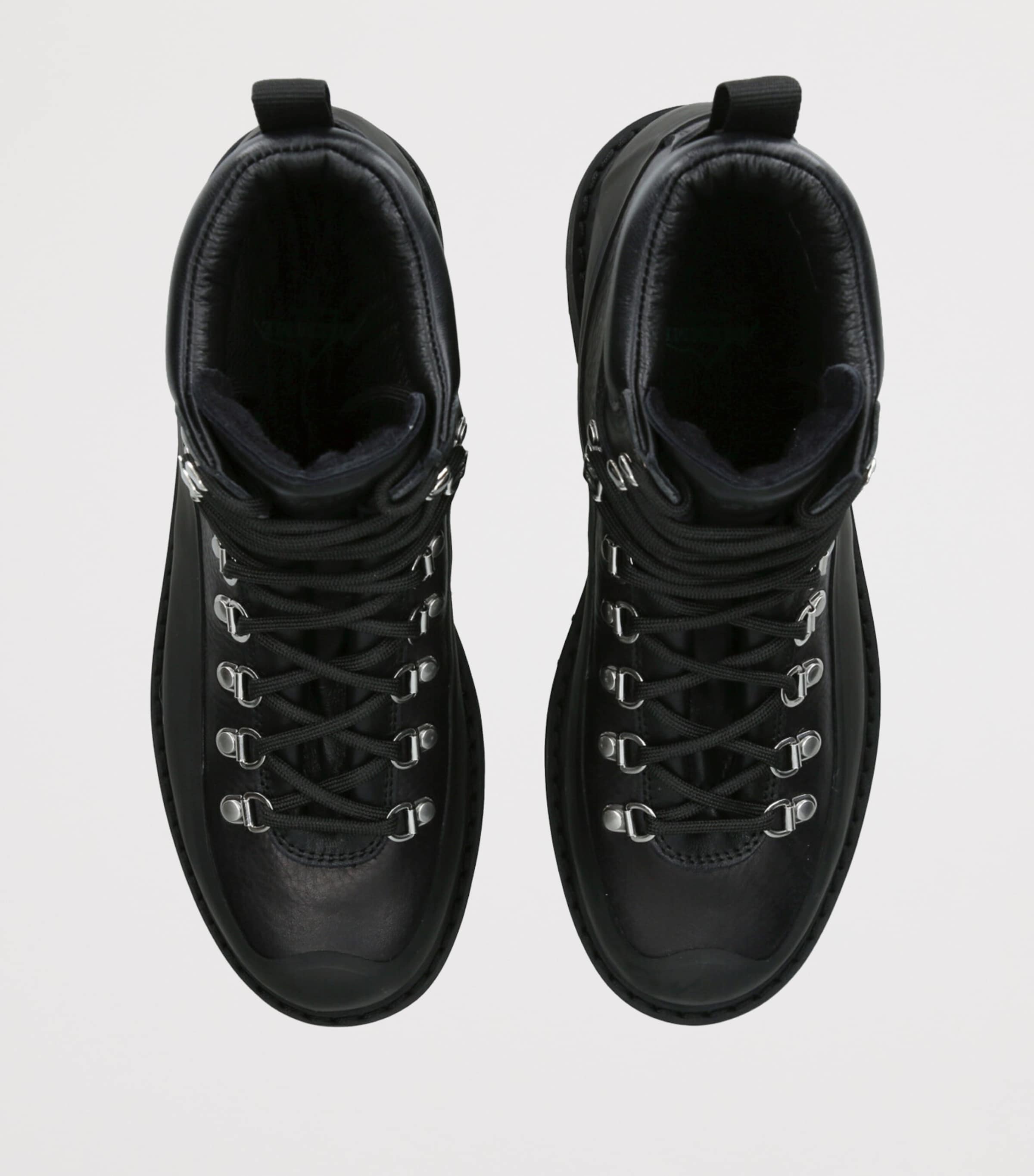 Diemme Leather Roccia Vet Gomma Ankle Boots Black Image 4