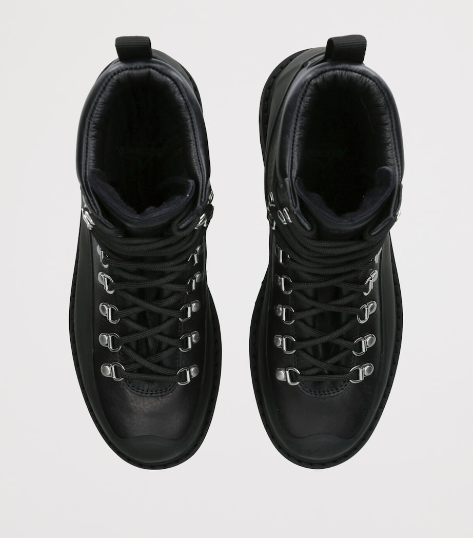 Diemme Leather Roccia Vet Gomma Ankle Boots Black Image 4