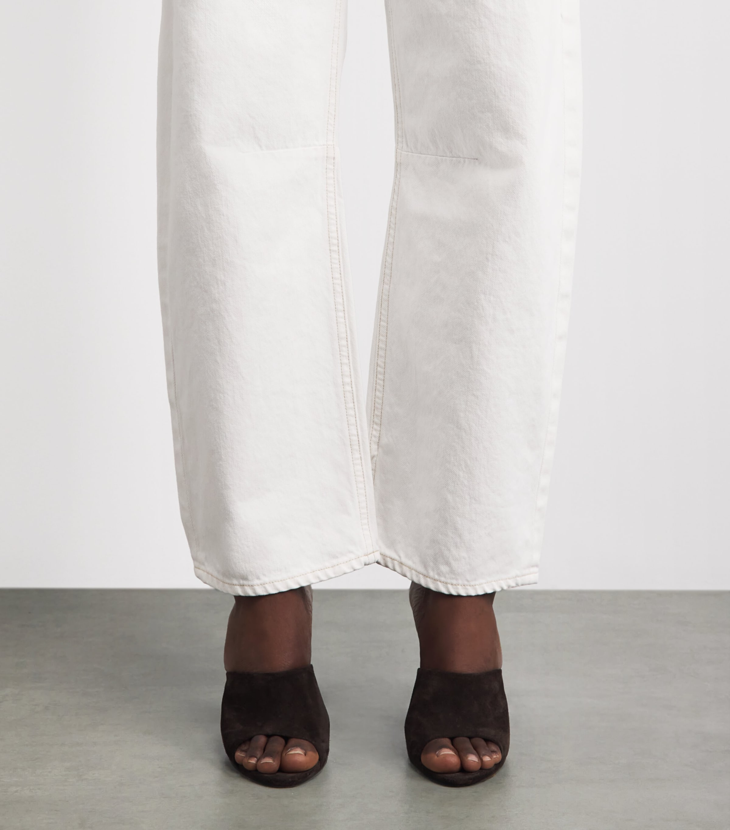 Citizens of Humanity Womens Miro Barrel-Leg Relaxed Jeans Soft White Image 3