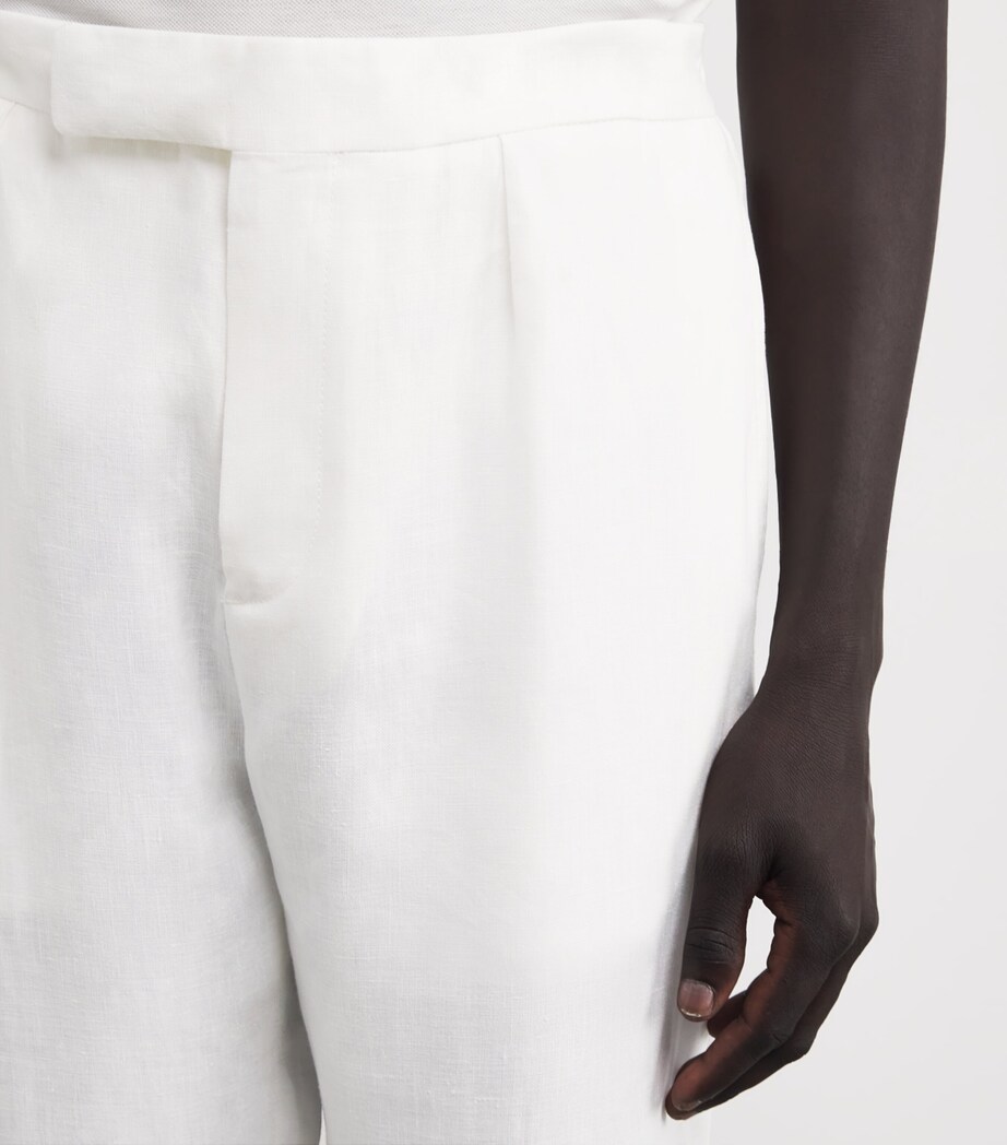 Linen Davis Trousers CREAM Image 6