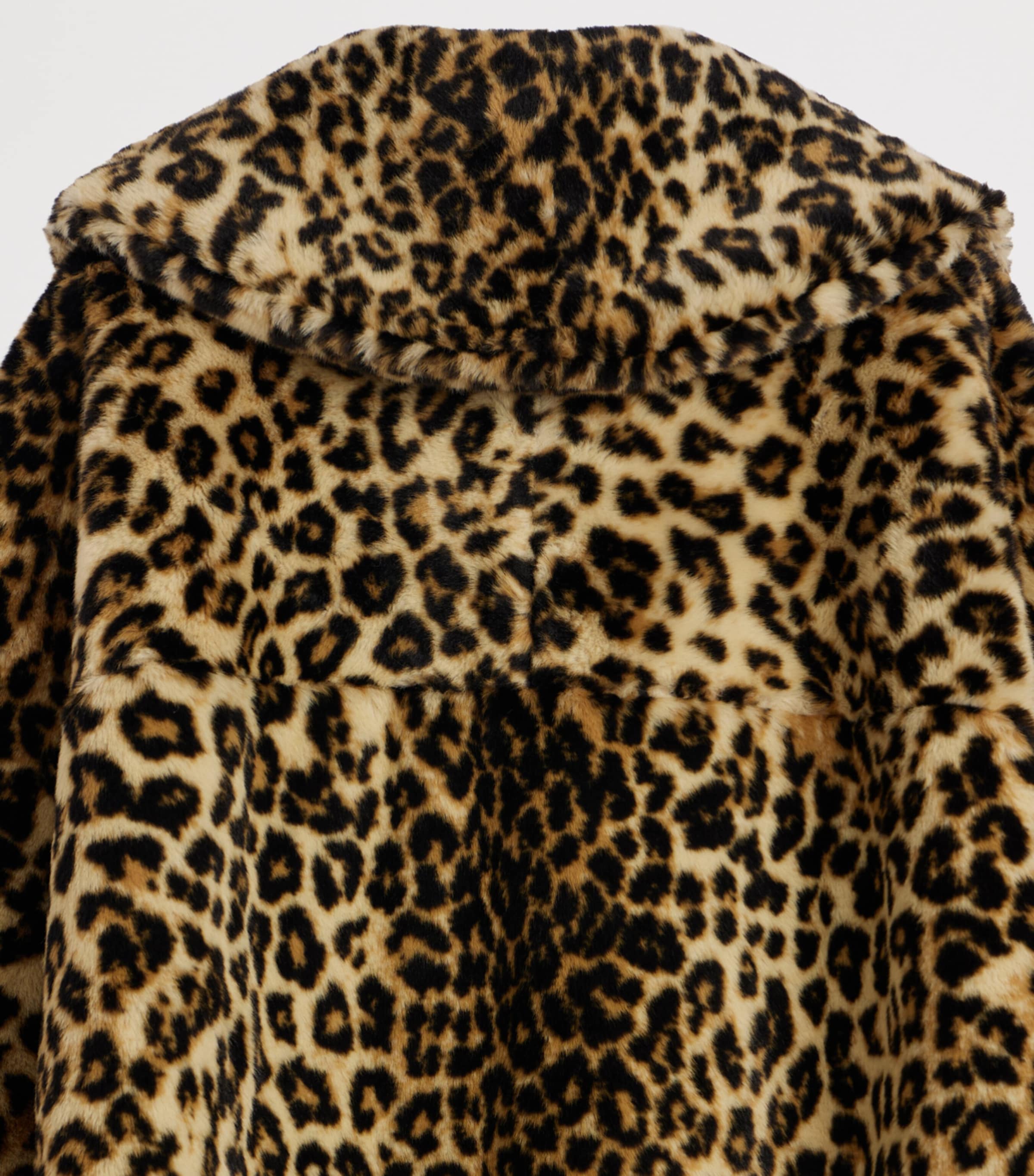 Givenchy Womens Faux Fur Leopard-Print Coat Image 6