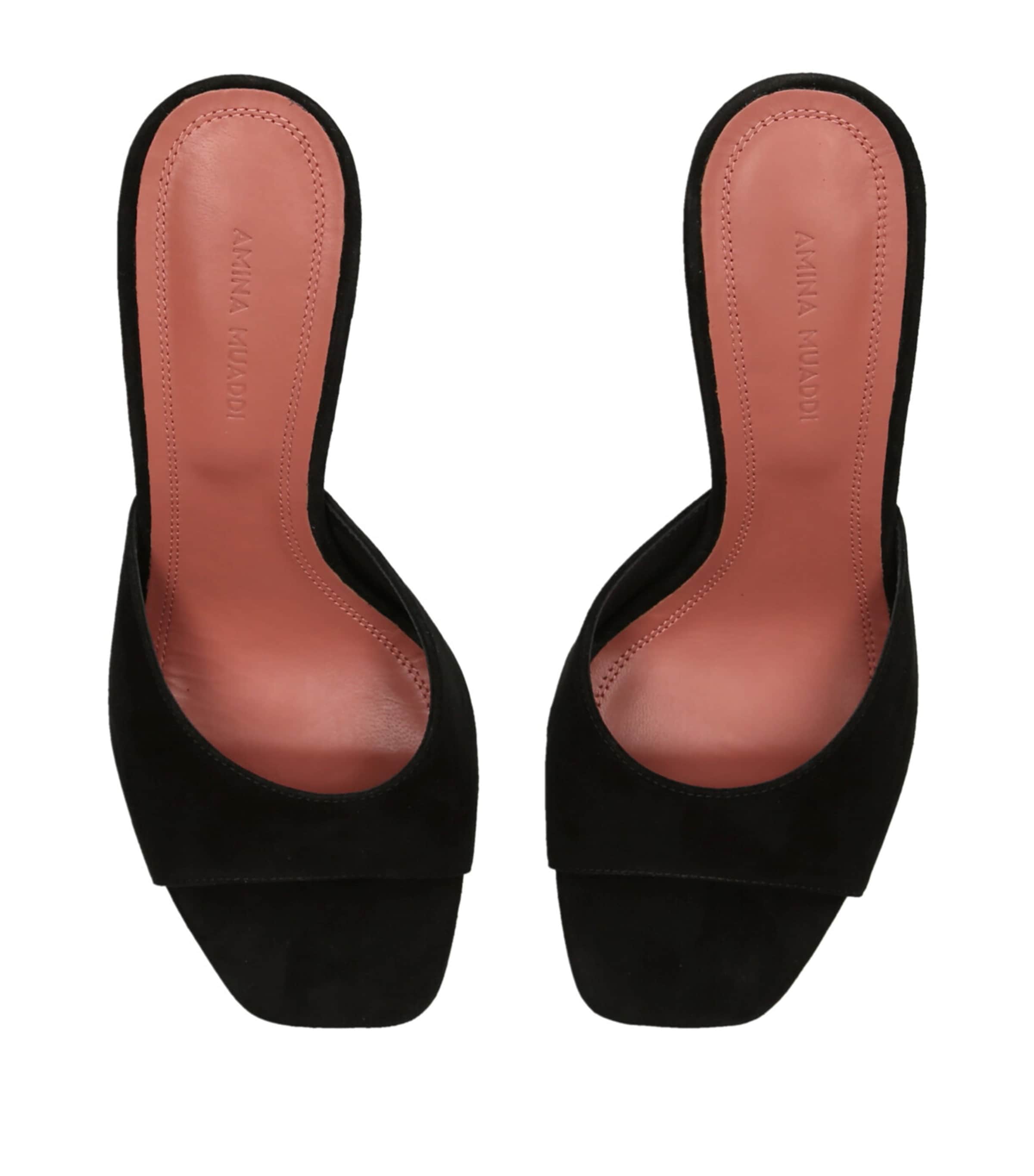 Amina Muaddi Suede Lupita Mules 70 | Harrods US