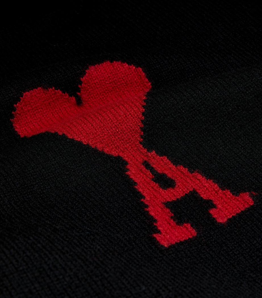 AMI Paris Mens Wool Ami de Coeur Sweater Image 5
