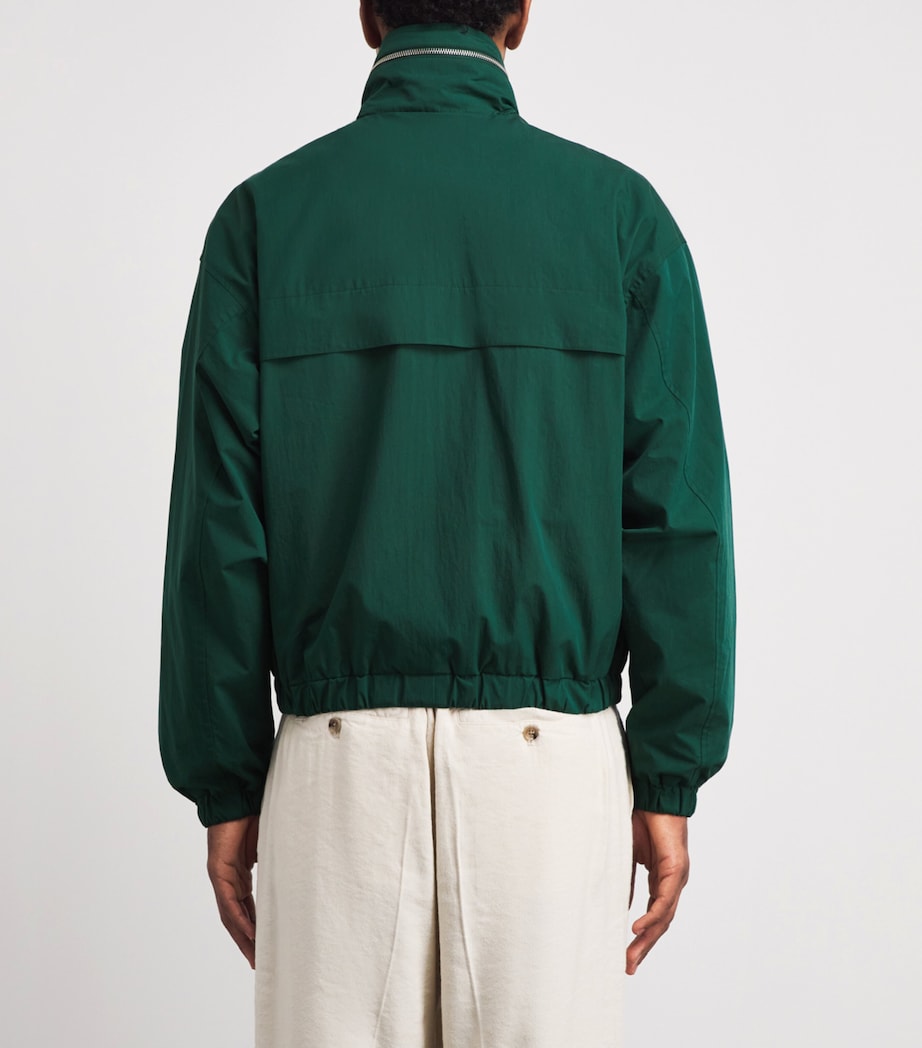 AMI Paris Mens Ami de Coeur Windbreaker Jacket Vert Sapin Image 5