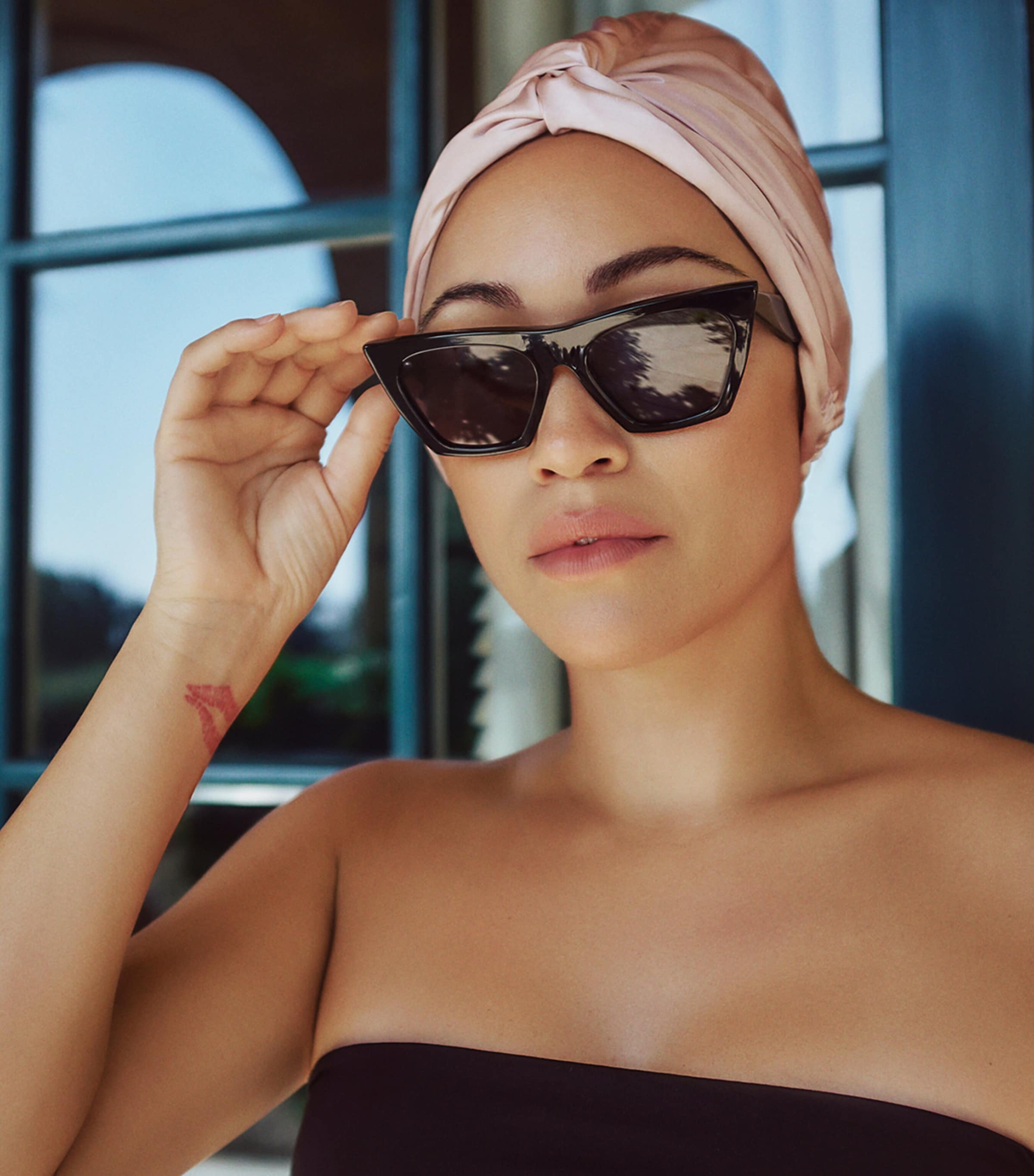 Slip Mulberry Silk Head Wrap Pink Image 4
