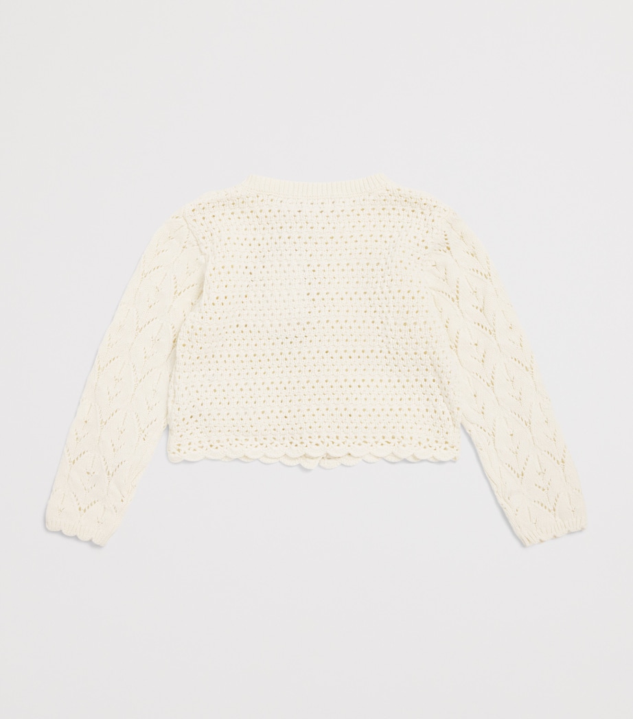 Louise Misha Cotton Chai Cardigan (3-4 Years) Image 2