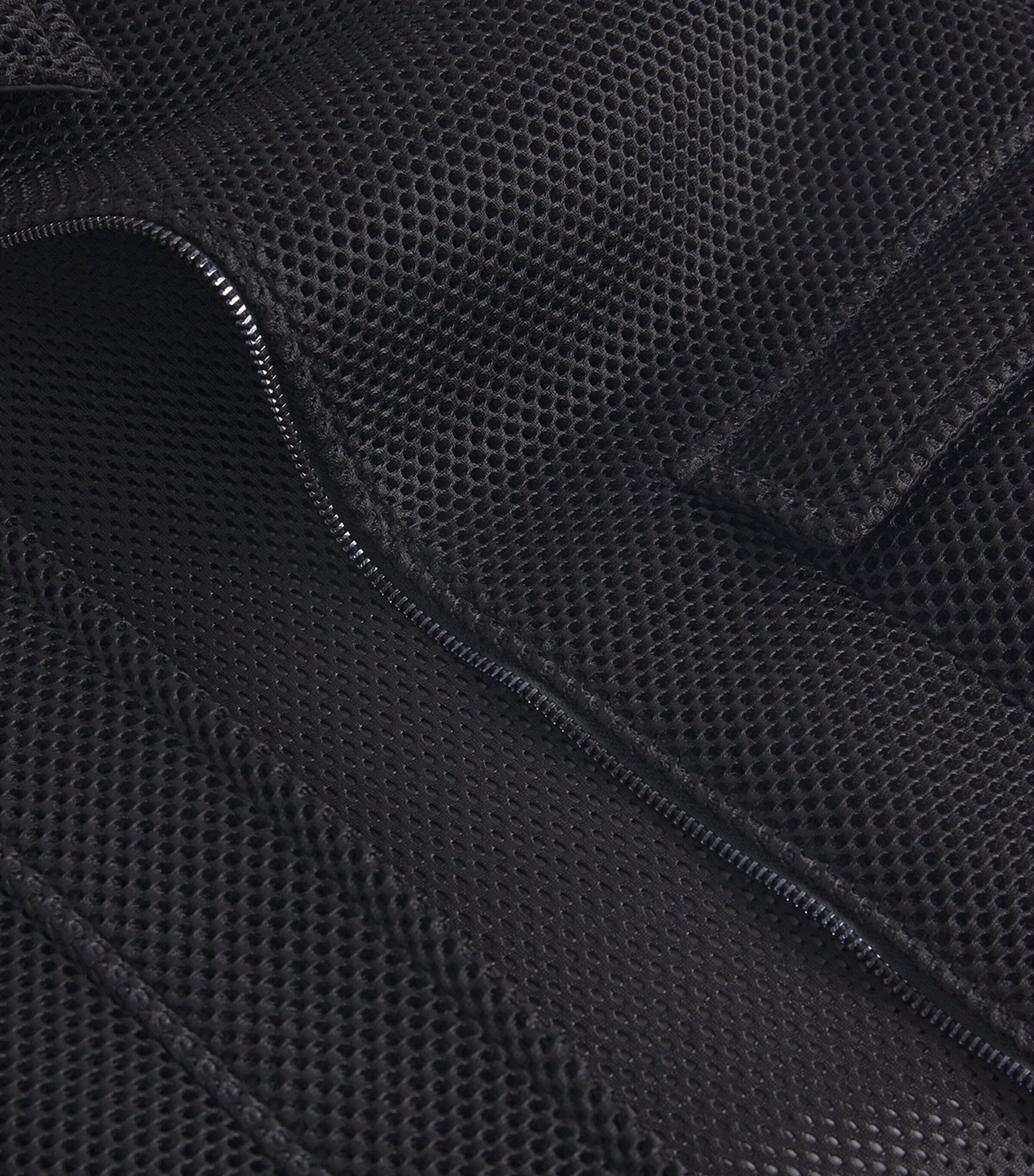 Mesh Bomber Jacket BLACK Image 5