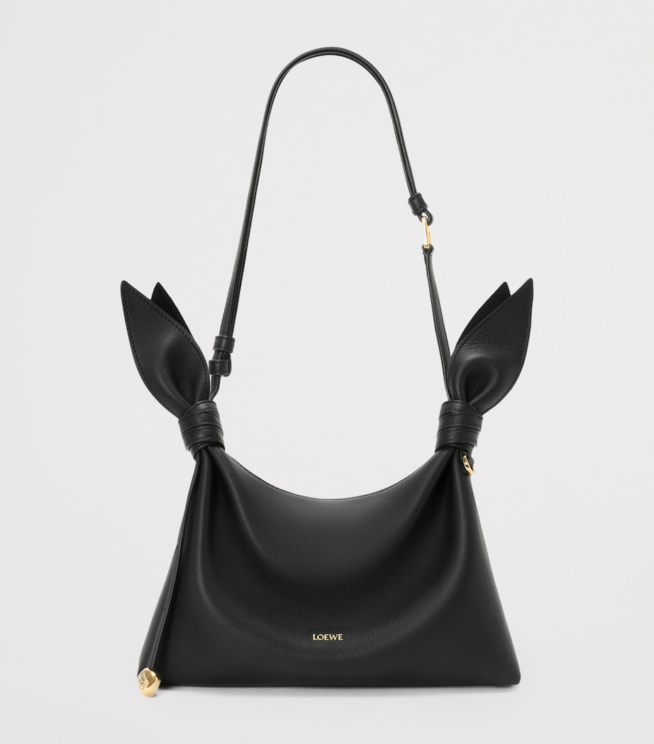 LOEWE Mini Leather Scarf Shoulder Bag Black Image 6