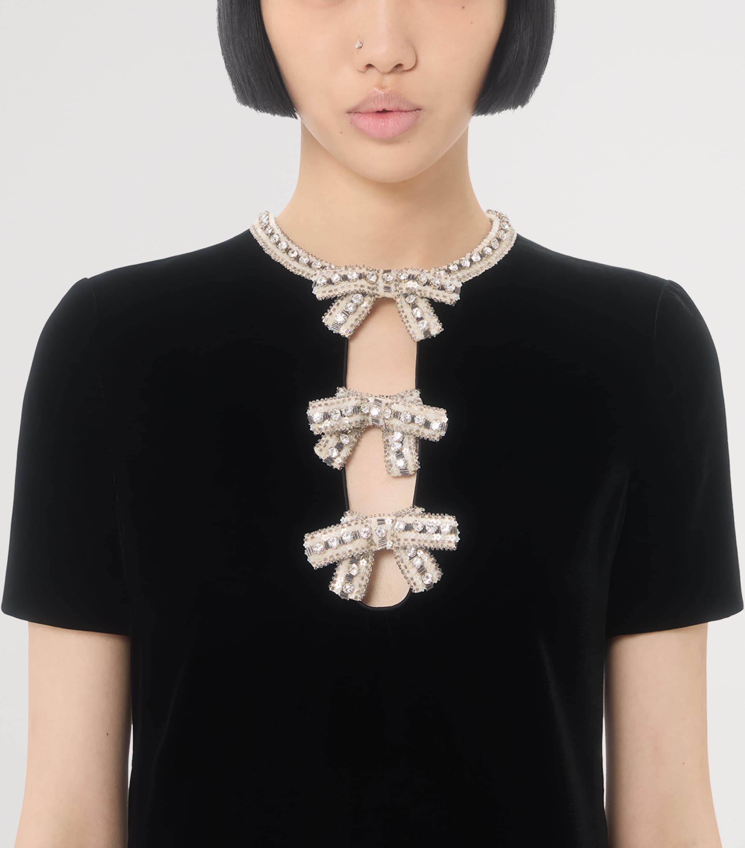 Embellished Mini Dress NUD Image 6