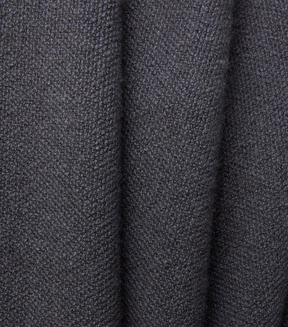 Lemaire Mens Stretch-Cashmere Oversized Hoodie Stone Image 6