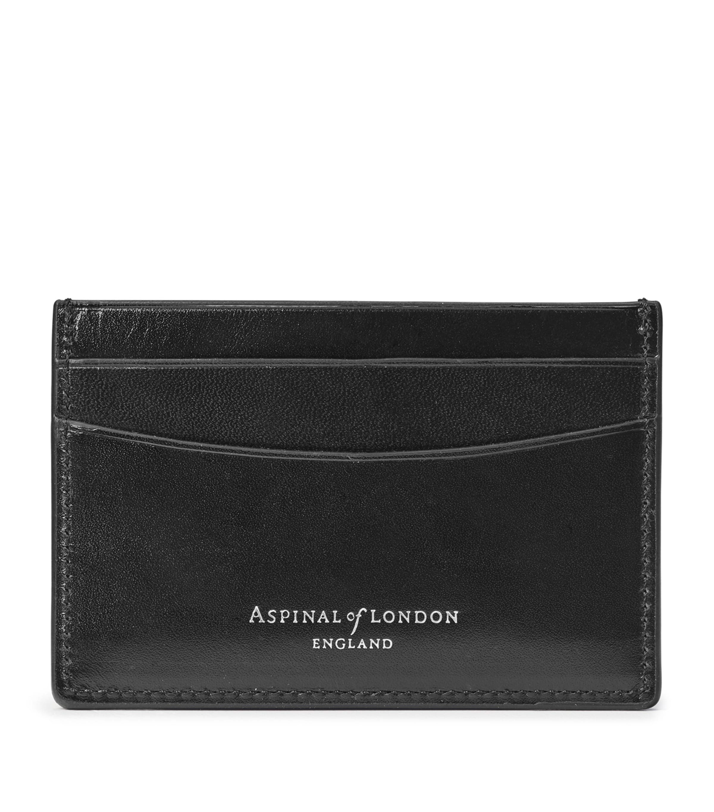 Aspinal Of London Slim Card Holder In Black