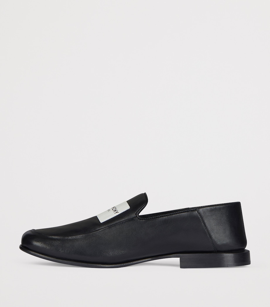 Lamb Skin Label Loafers BLACK Image 3