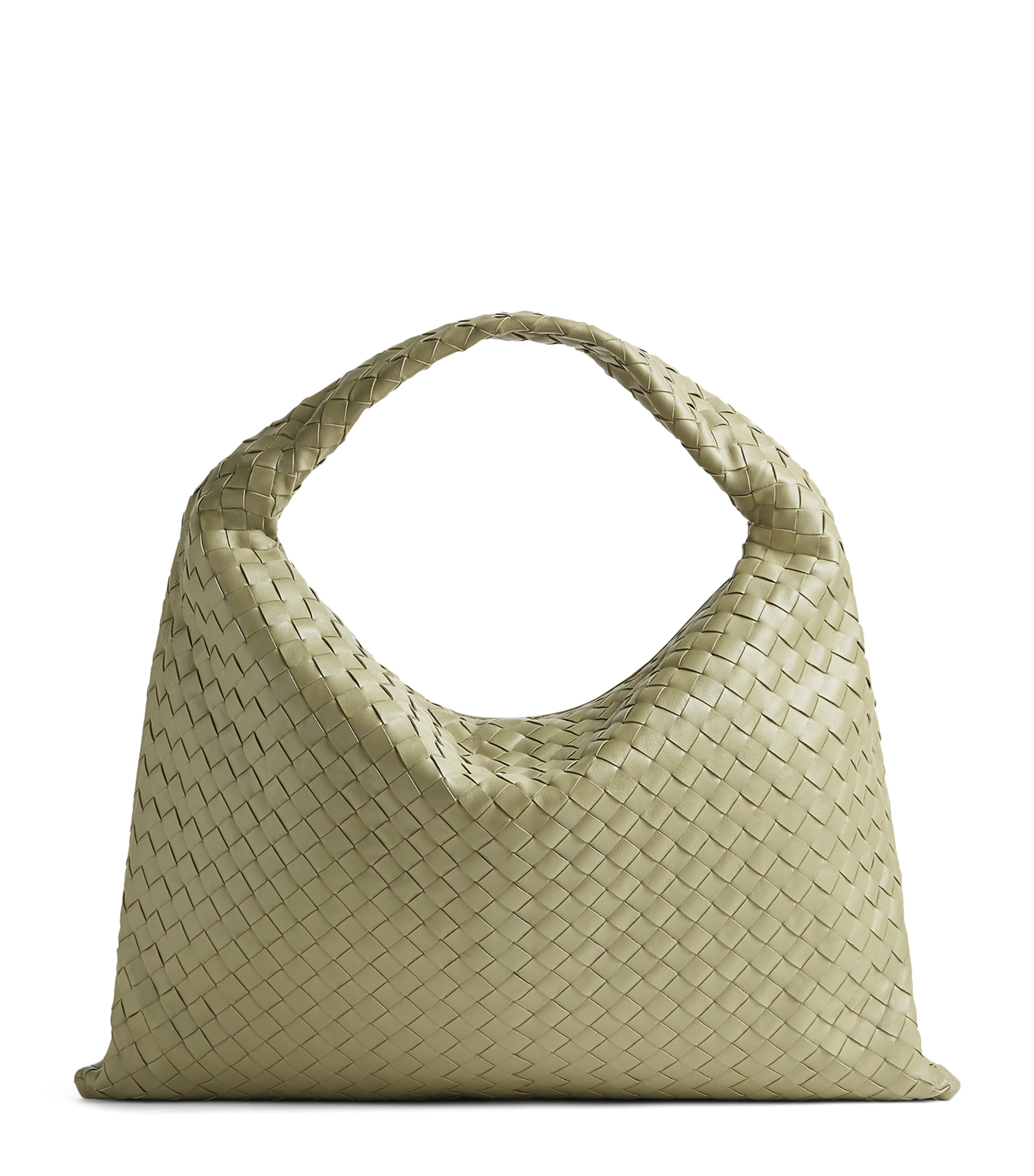 Bottega Veneta Large Hop Hobo Bag In Grey