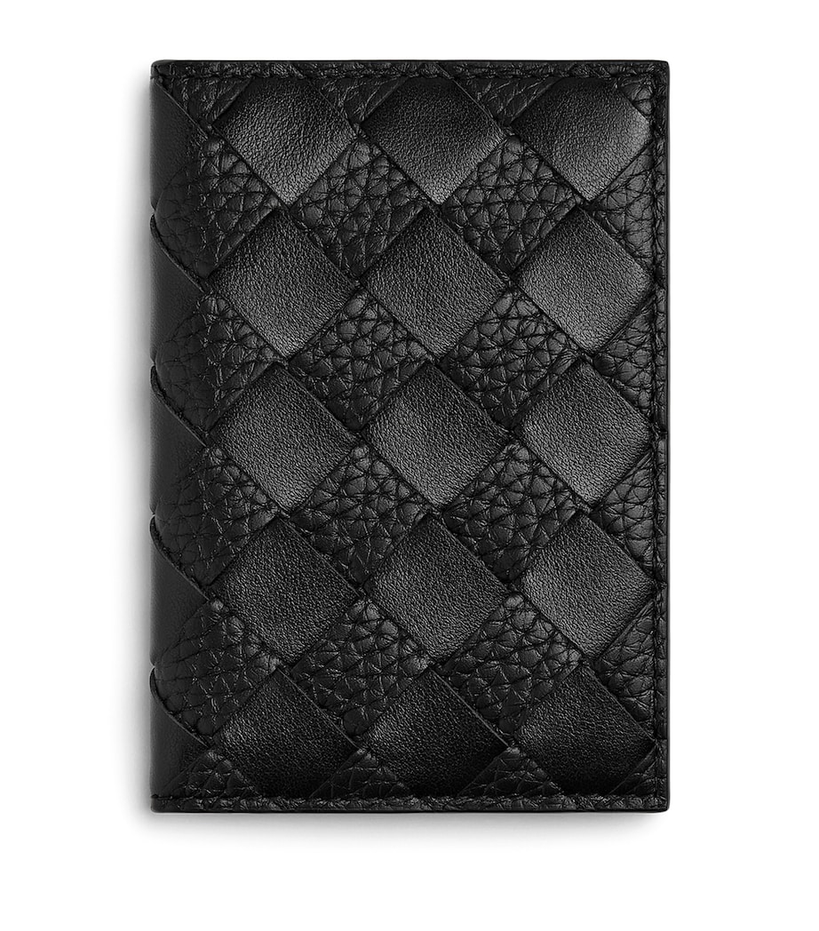 Leather Intrecciato Flap Card Case 1000 Image 1