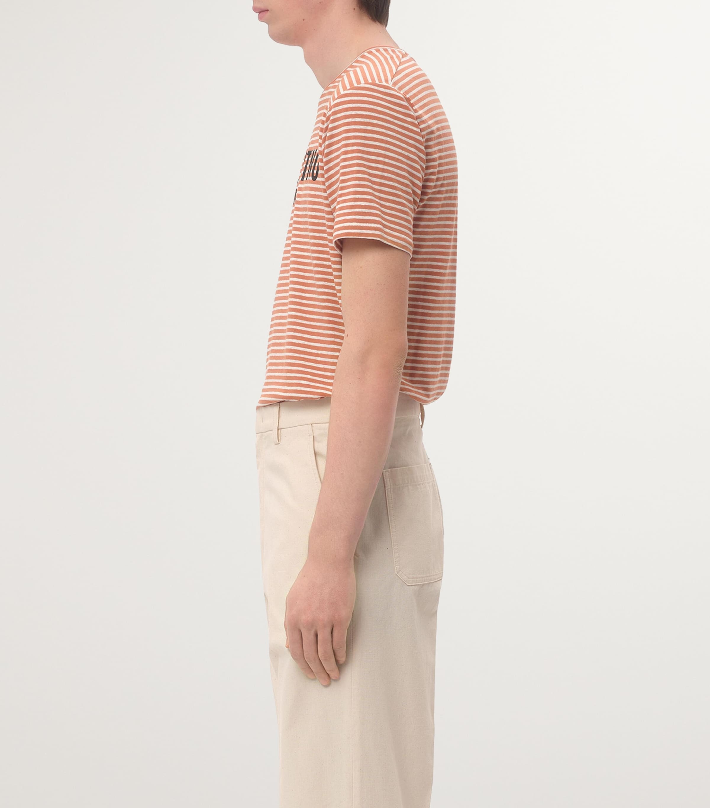 【送料&関税込】Valentino Cotton T-shirt With Striped Patter Valentino LONG-SLEEVED COTTON T-SHIRT WITH CHEZ VALENTINO