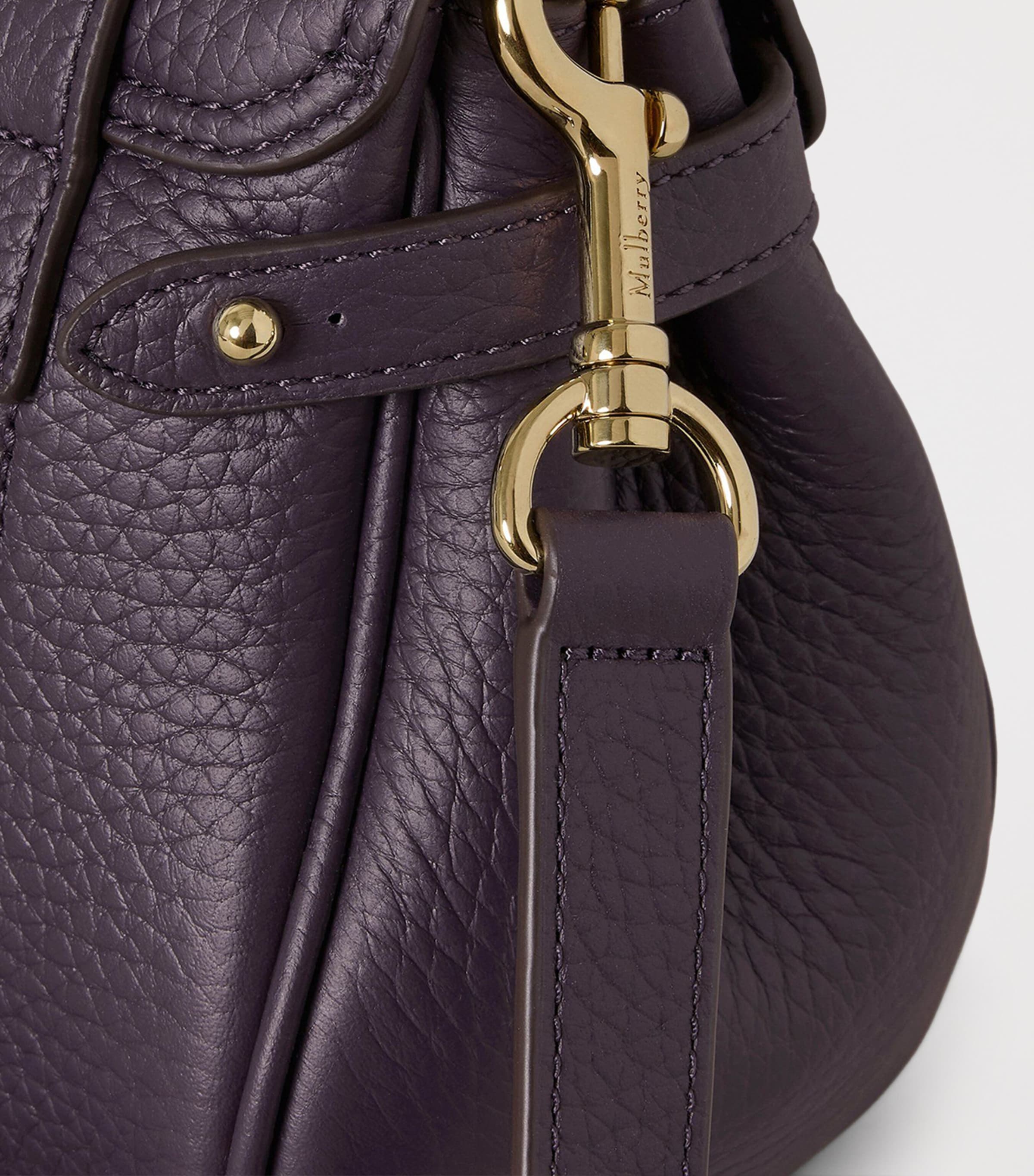 Mini Leather Alexa Cross-Body Bag DEEP AUBERGINE Image 5